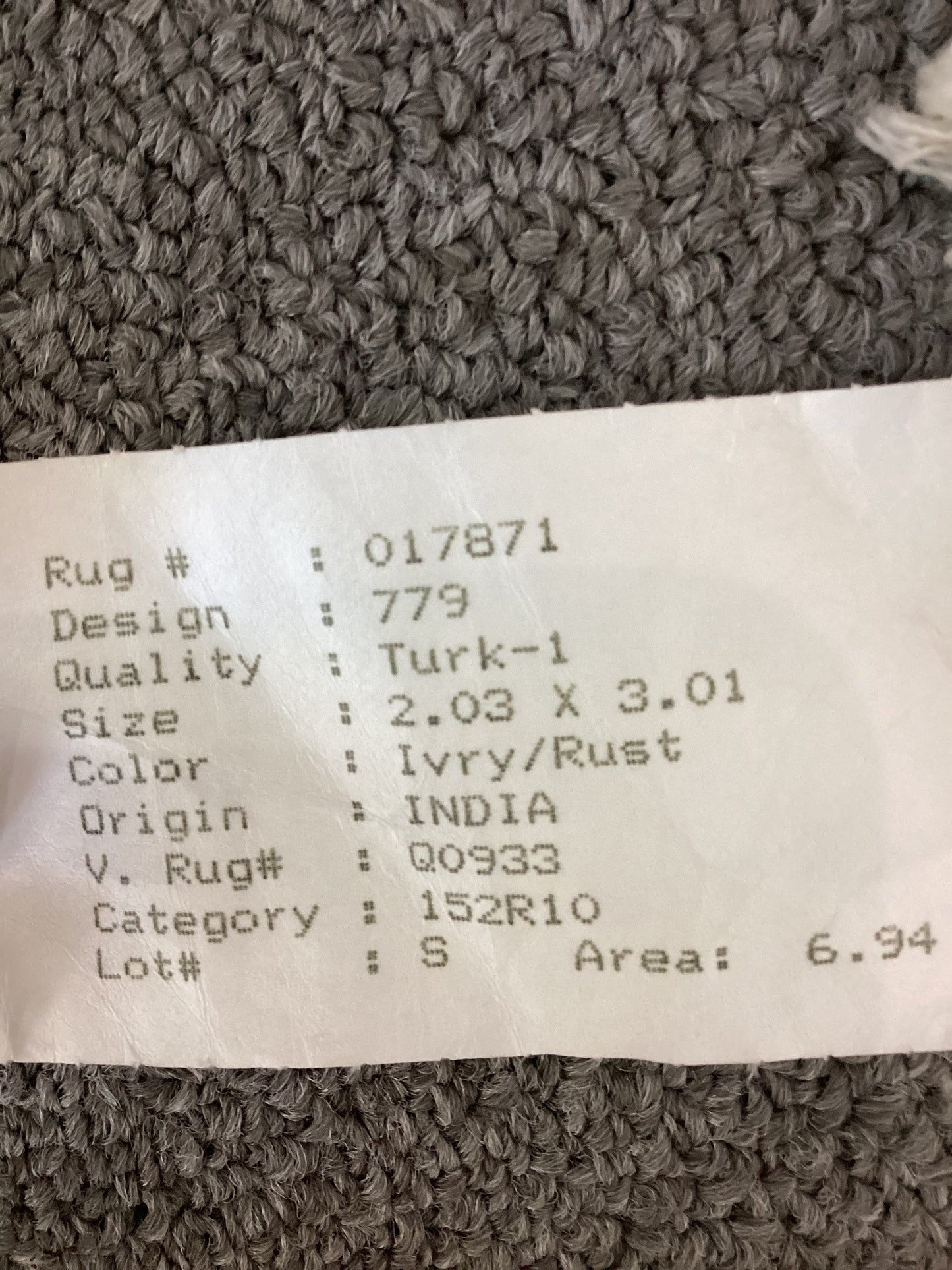 2x3 Beige Turkish Rug