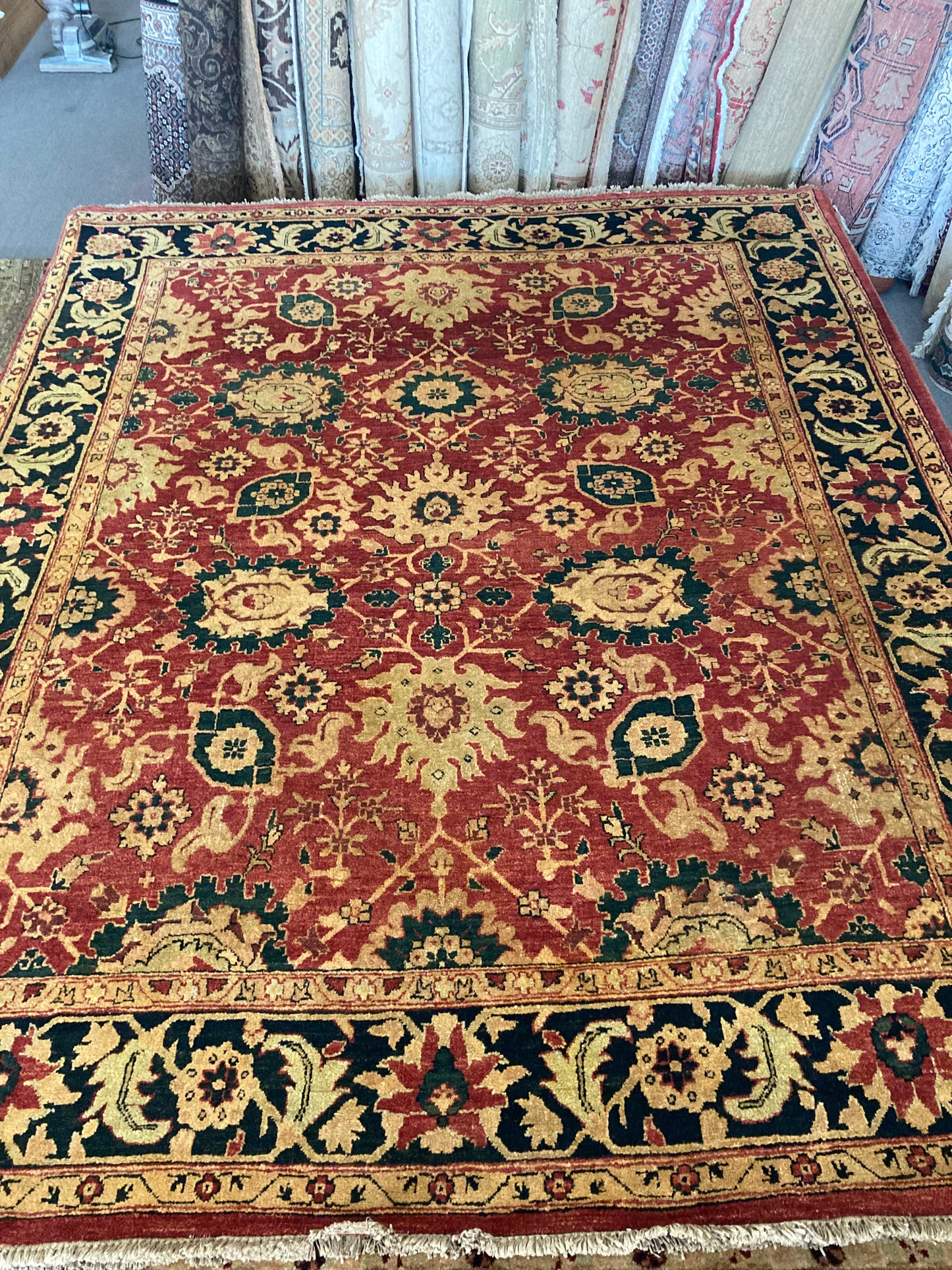 8x10 Red Indo-Oushak