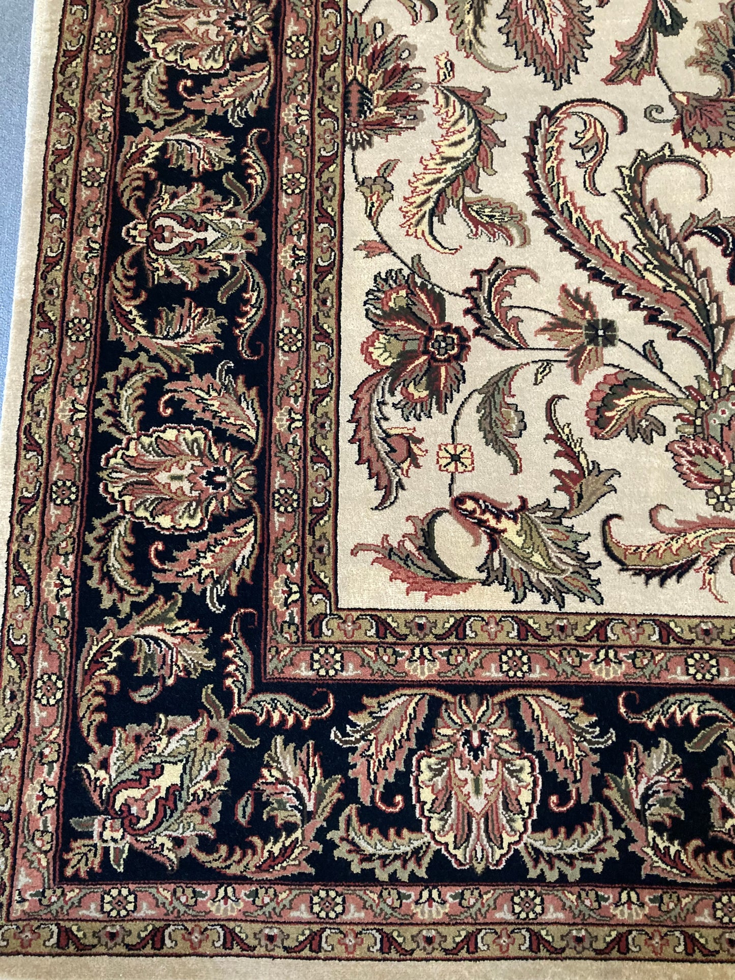 8x10 Beige/Green Indo-Persian