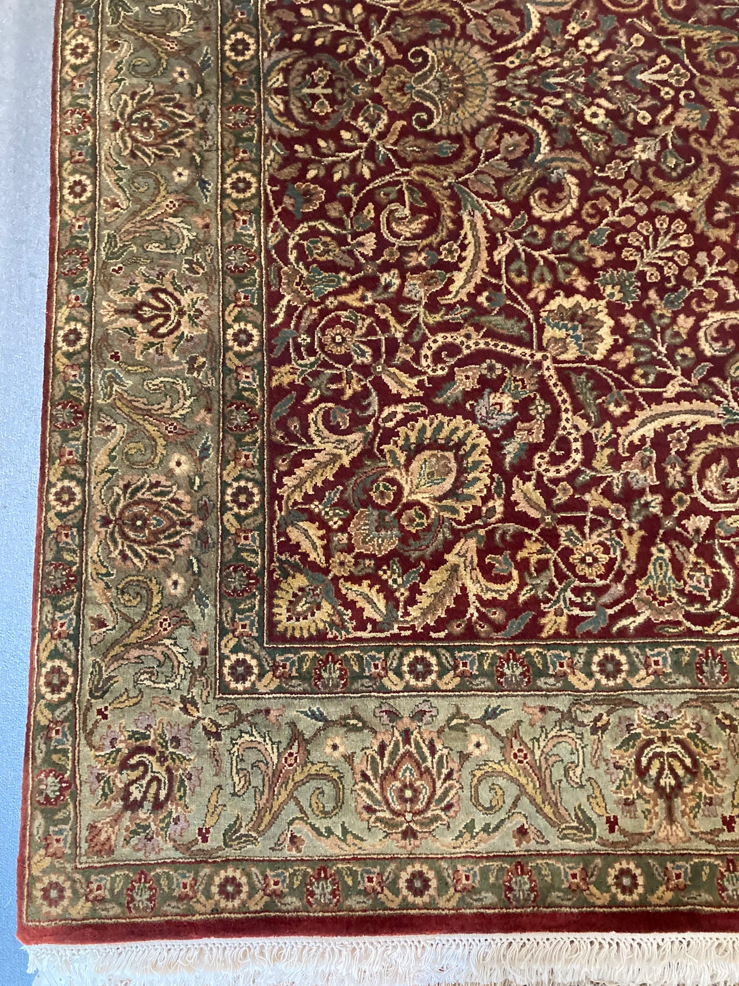 8x10 Red Floral Tabriz