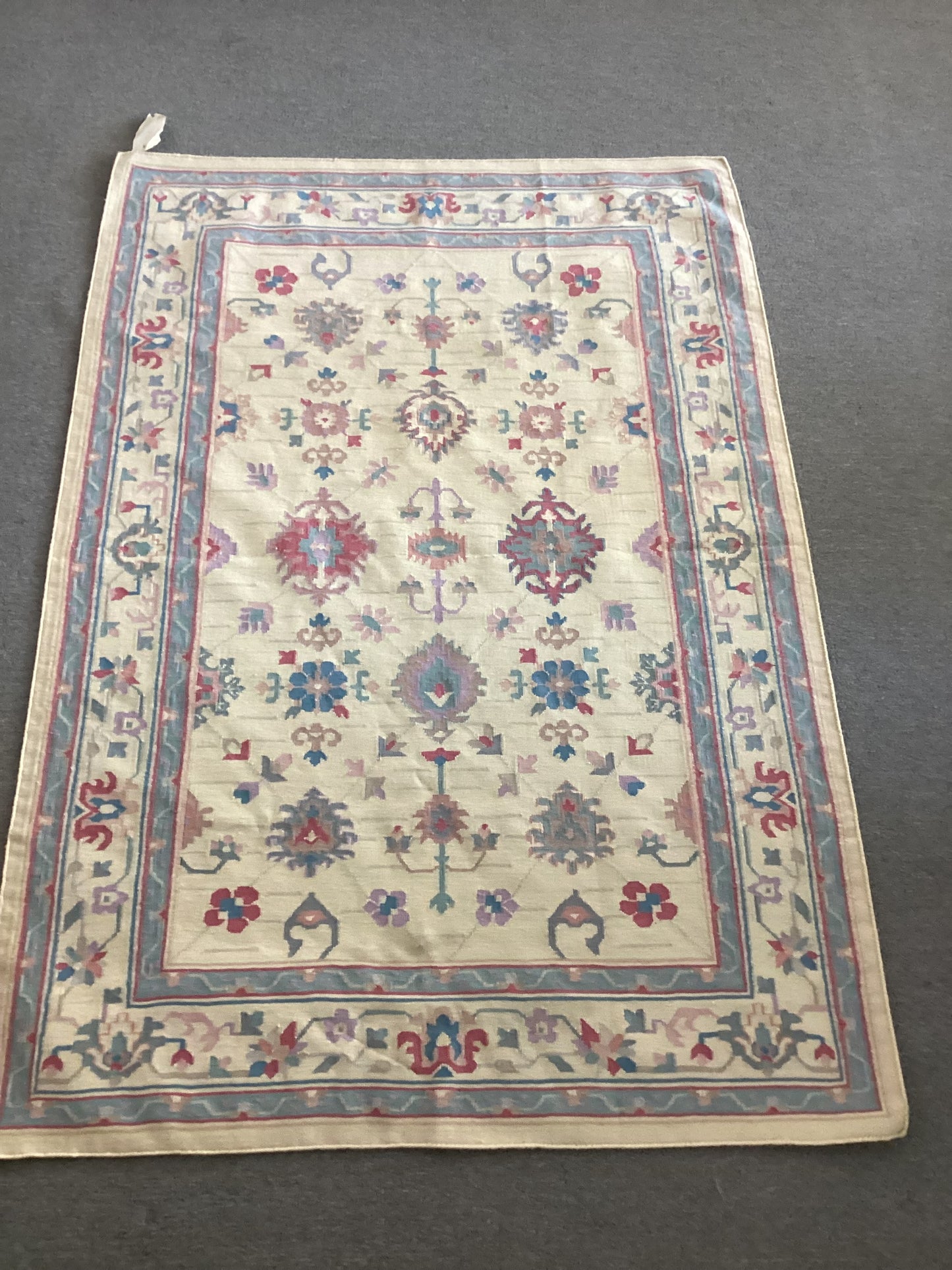 4X6 White Dhurrie Rug