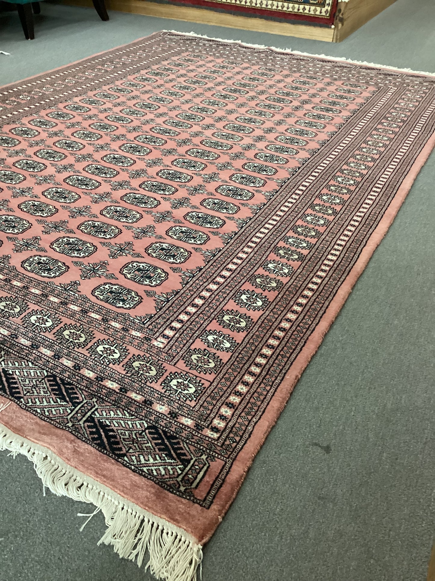 6’2 X 9 Pink Bokahara Rug
