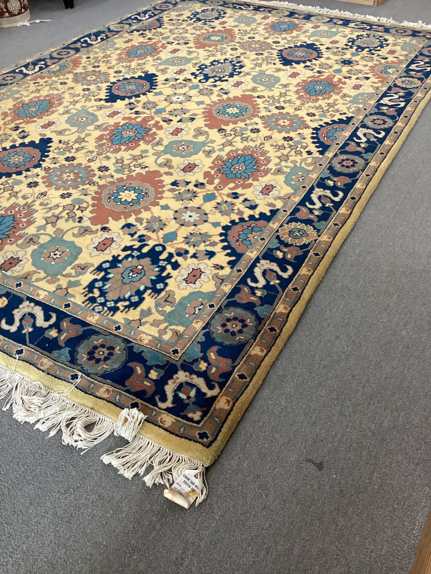 6 X 9 Yellow Indo Oushack Rug