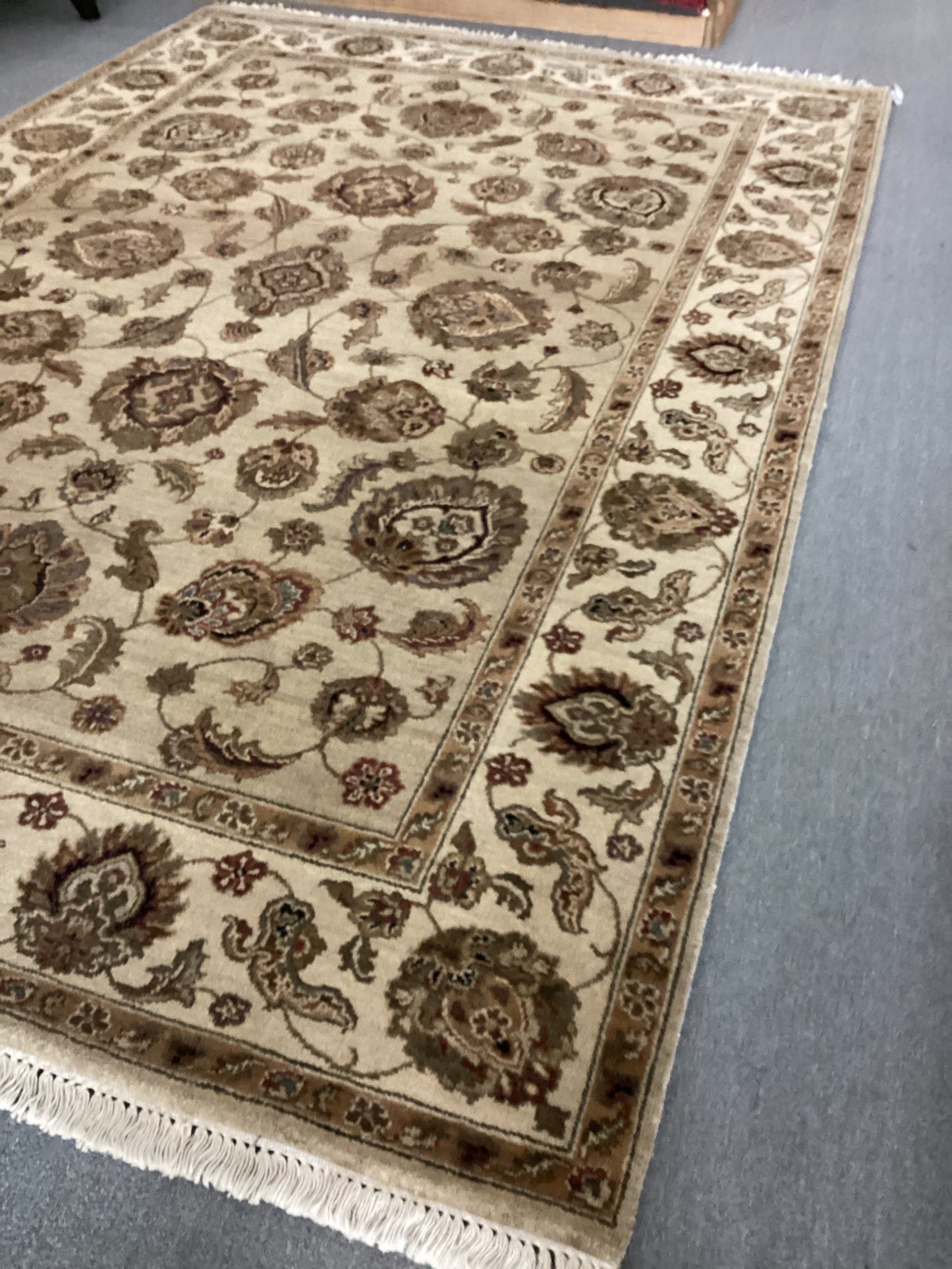 6’1 X 9 Brown Tabriz Rug