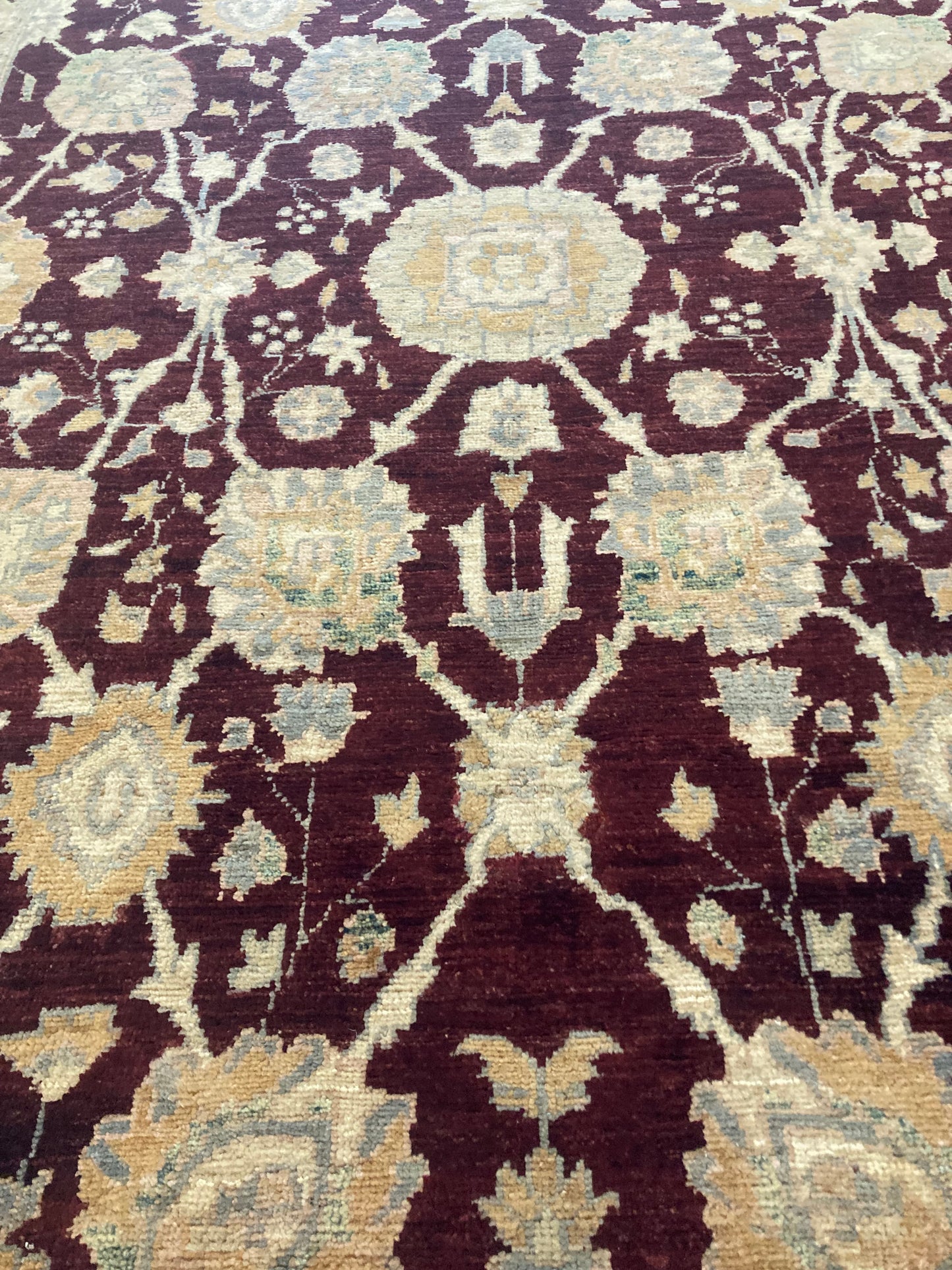 5’4 X 8’4 Burgandy Turkish Oushack Rug