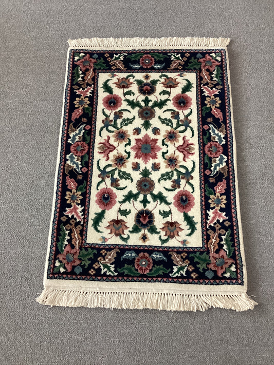 2x3 Green Indo Persian Rug