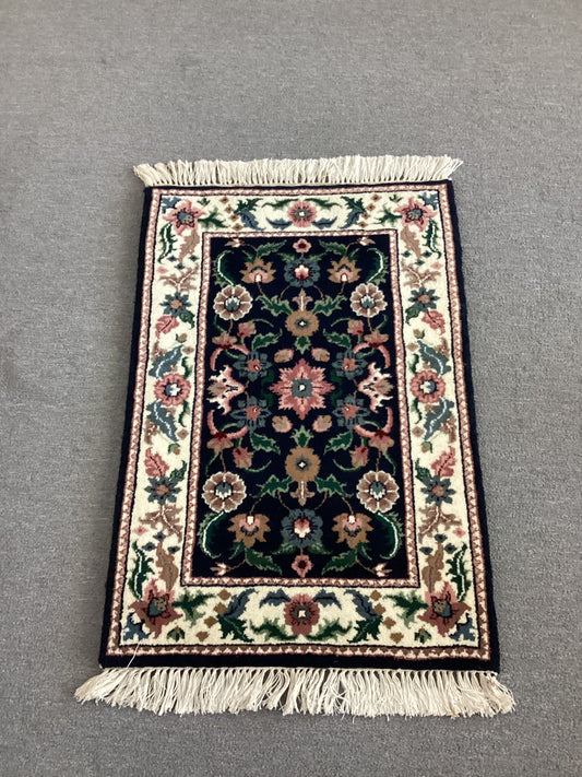2x3 Navy Indo Persian Rug