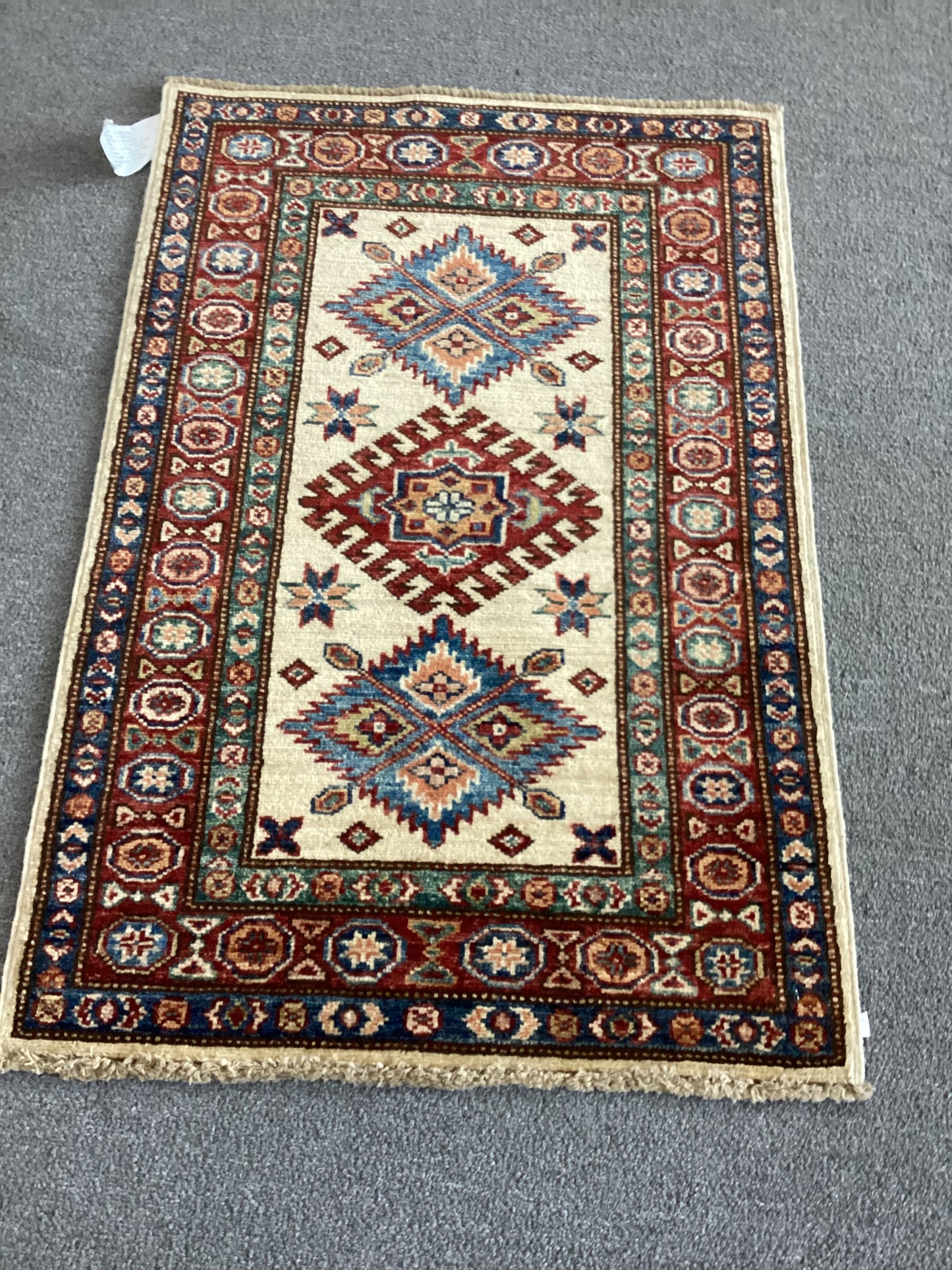 2x3 Beige Kazak Rug