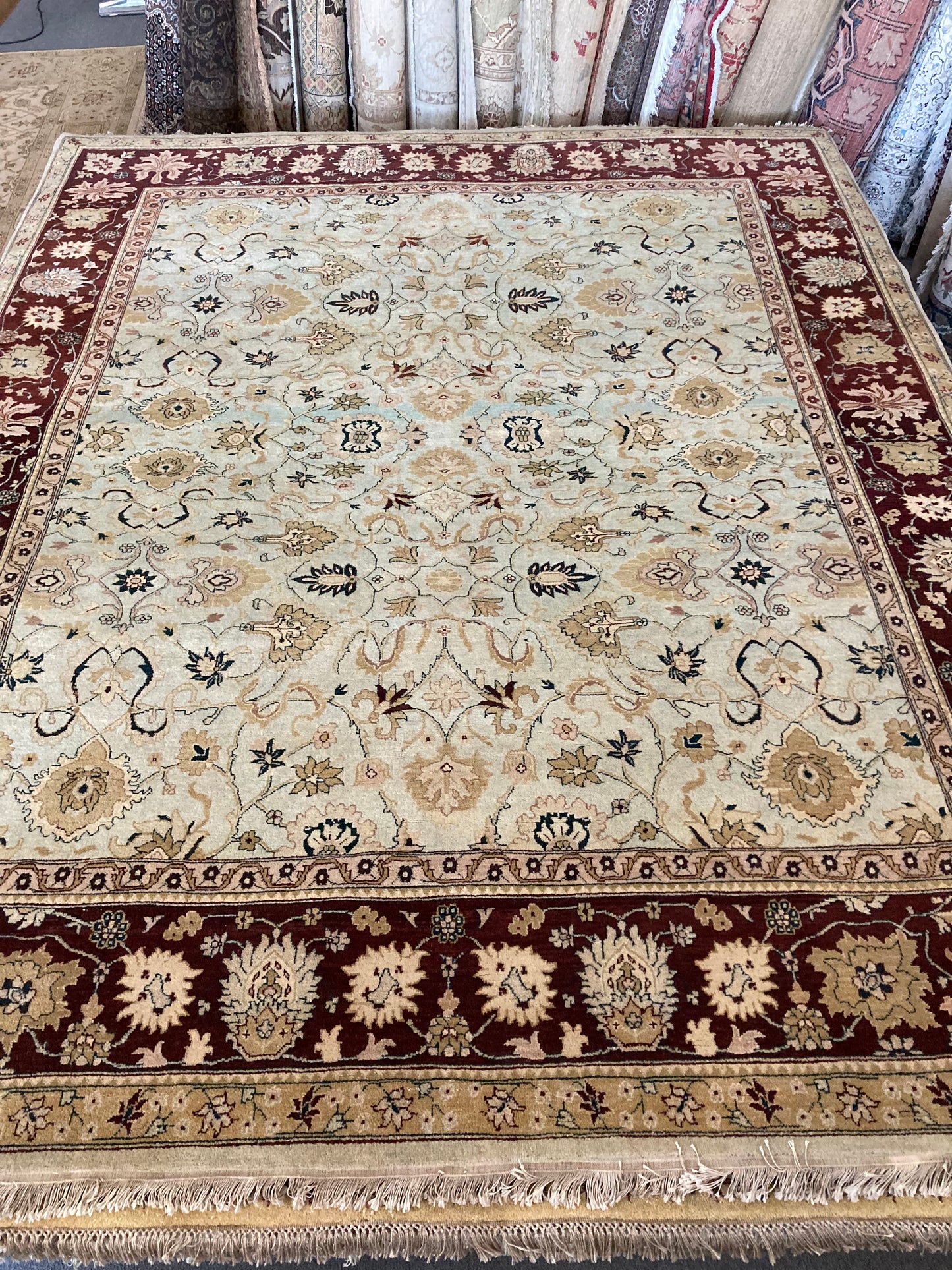 8x10 Beige Indo-Oushak