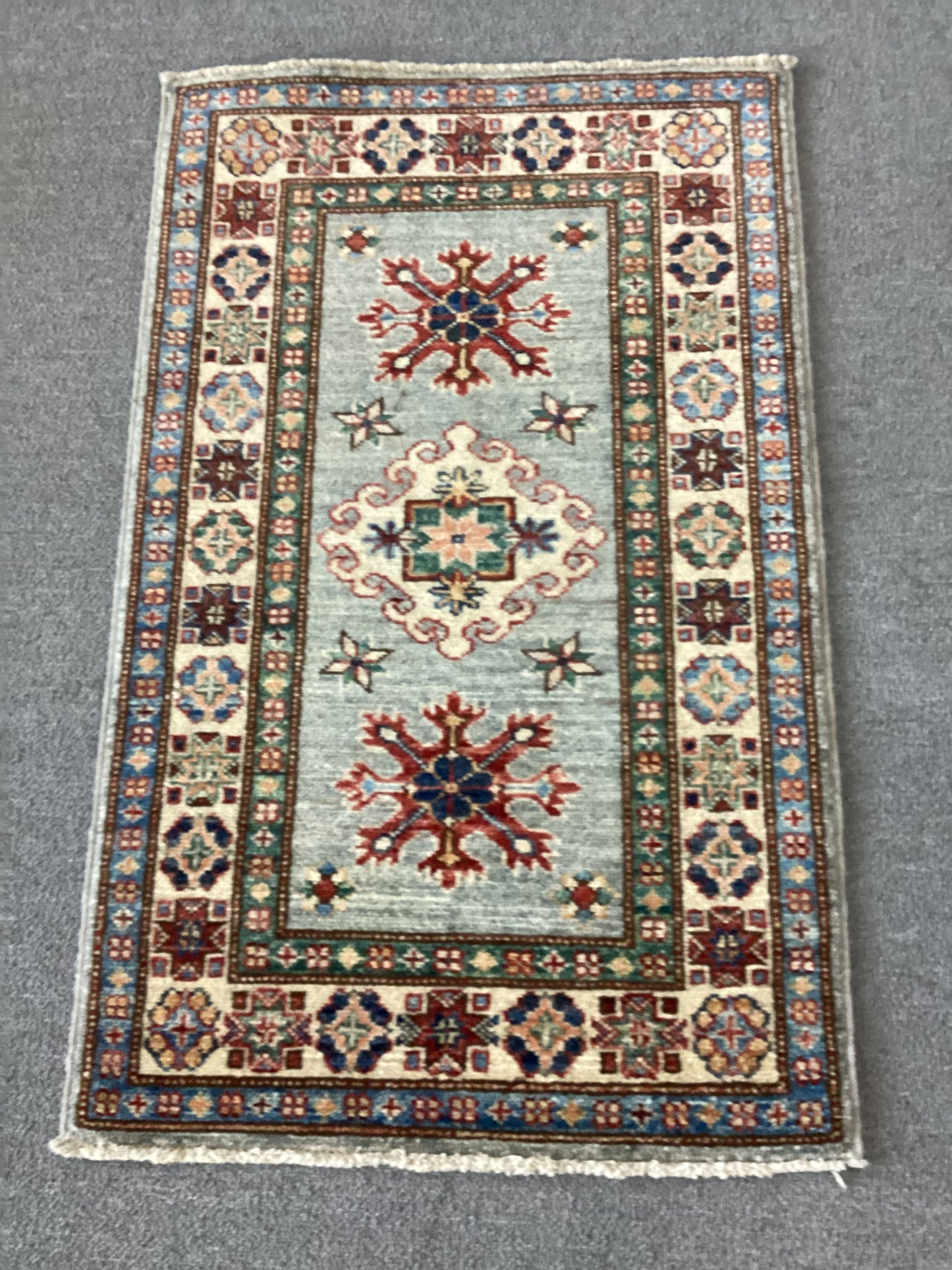 2x3 Light Blue Kazak