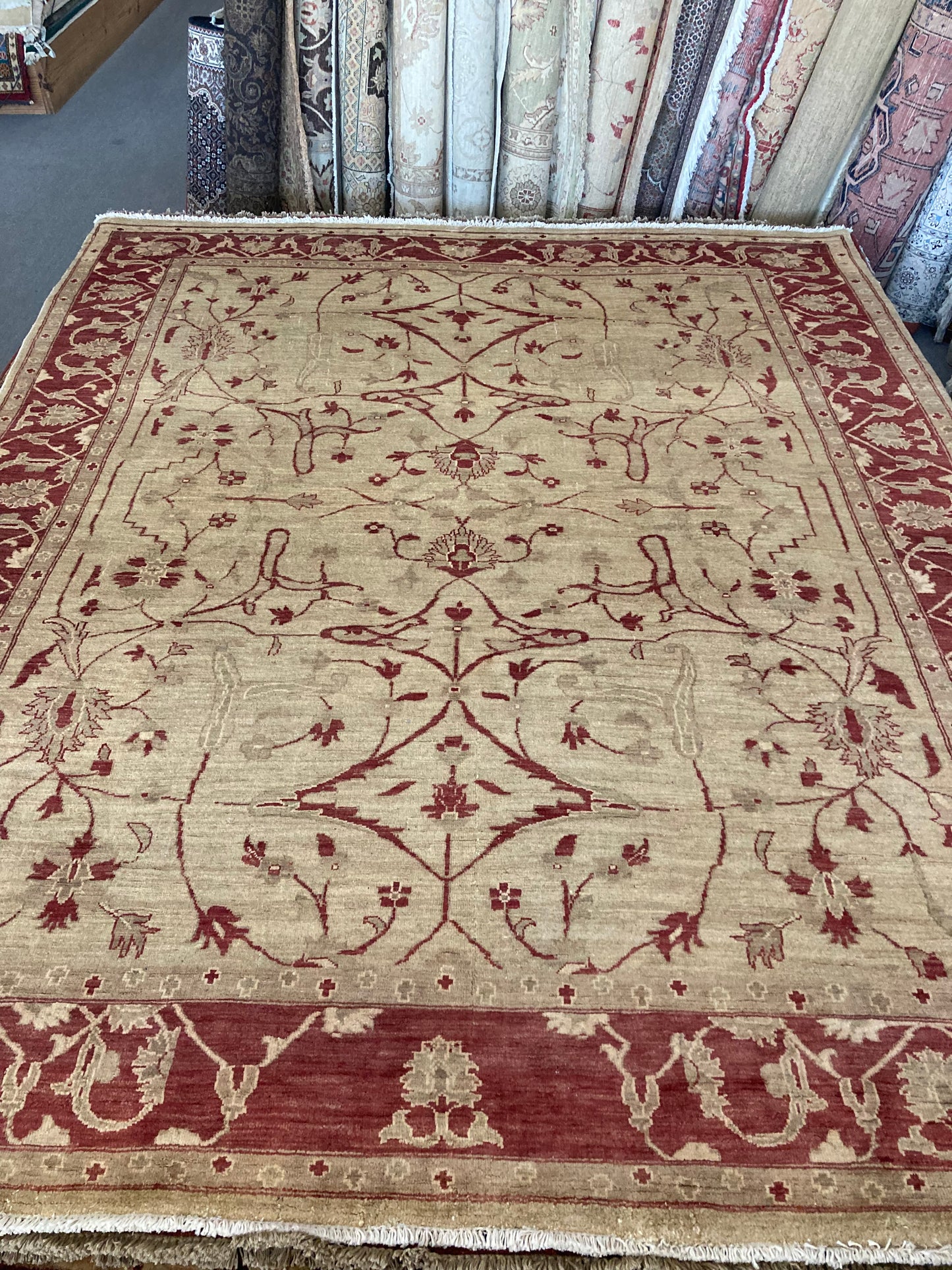 8x10 Tan Turkish Oushak