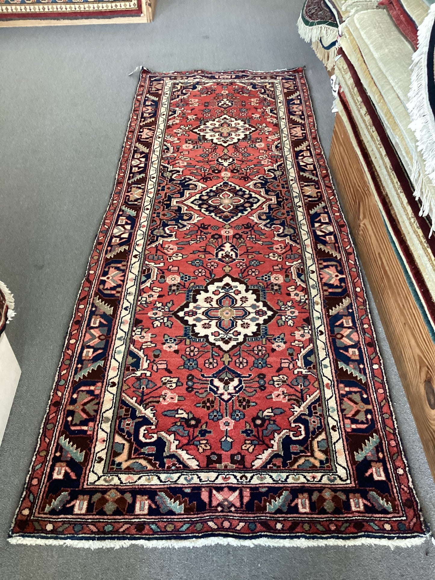 3’6 X 10’2 Red Persian Runner Rug