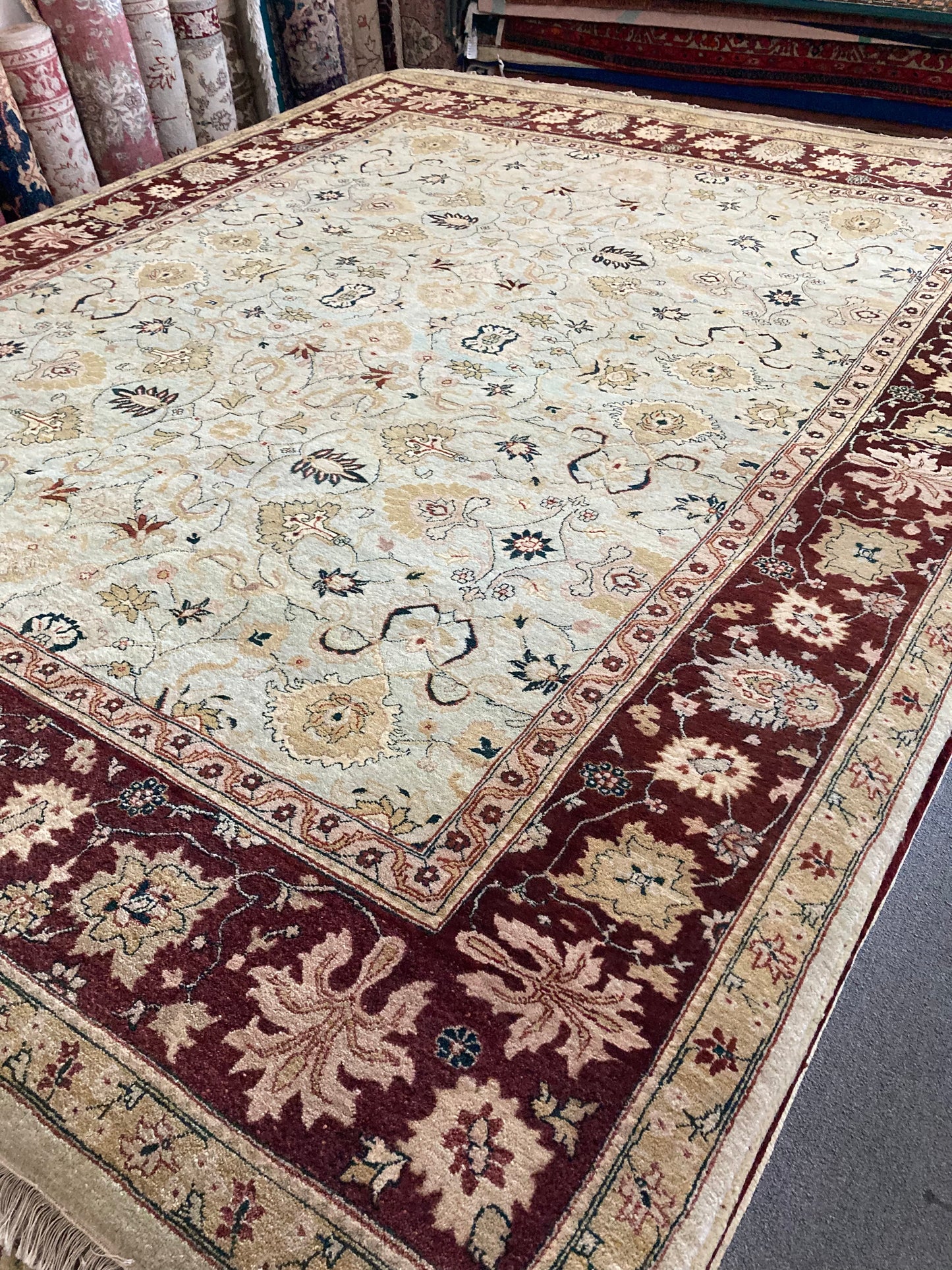 8x10 Beige Indo-Oushak