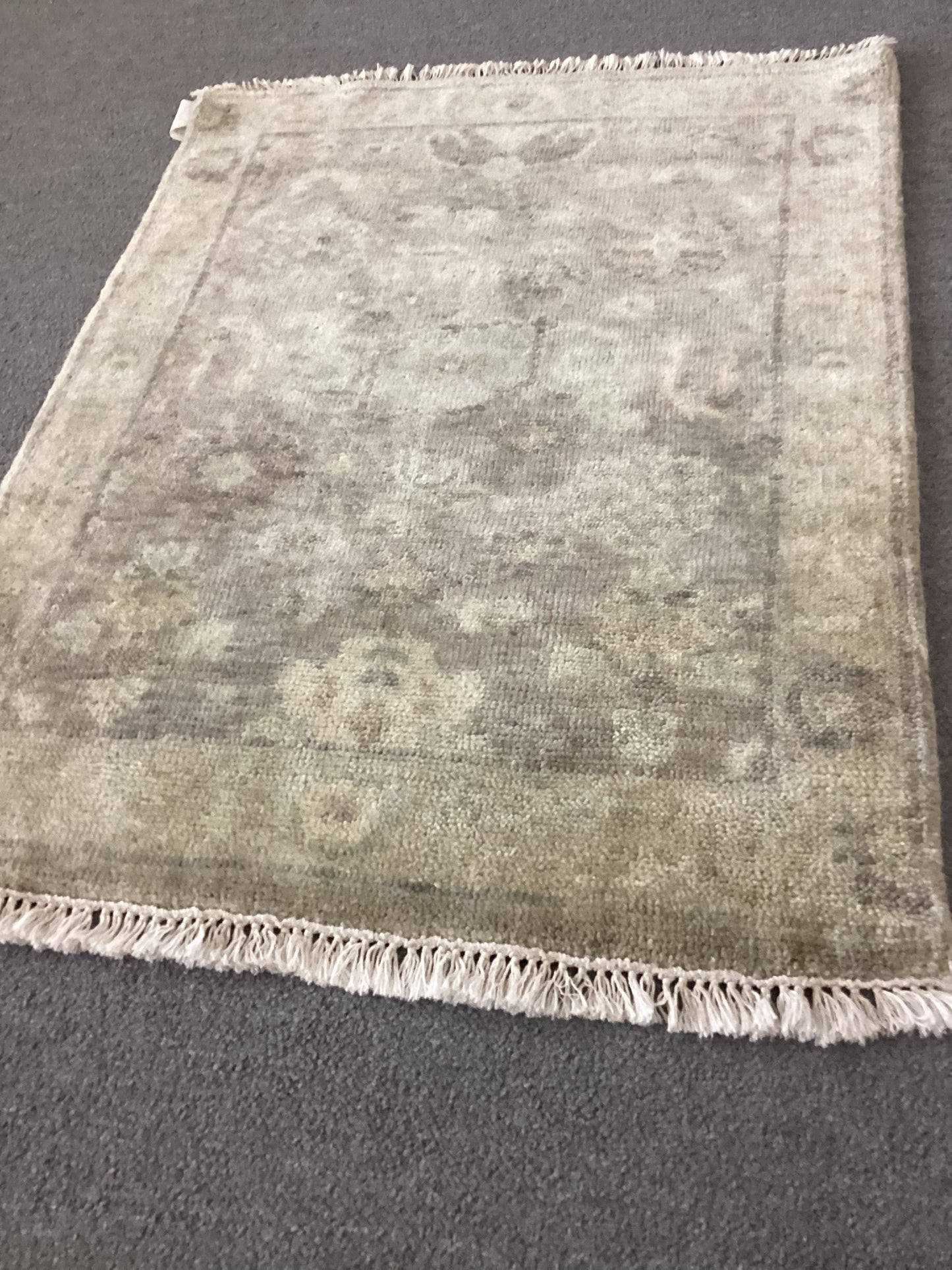 2x3 Gray Indo Oushak Rug