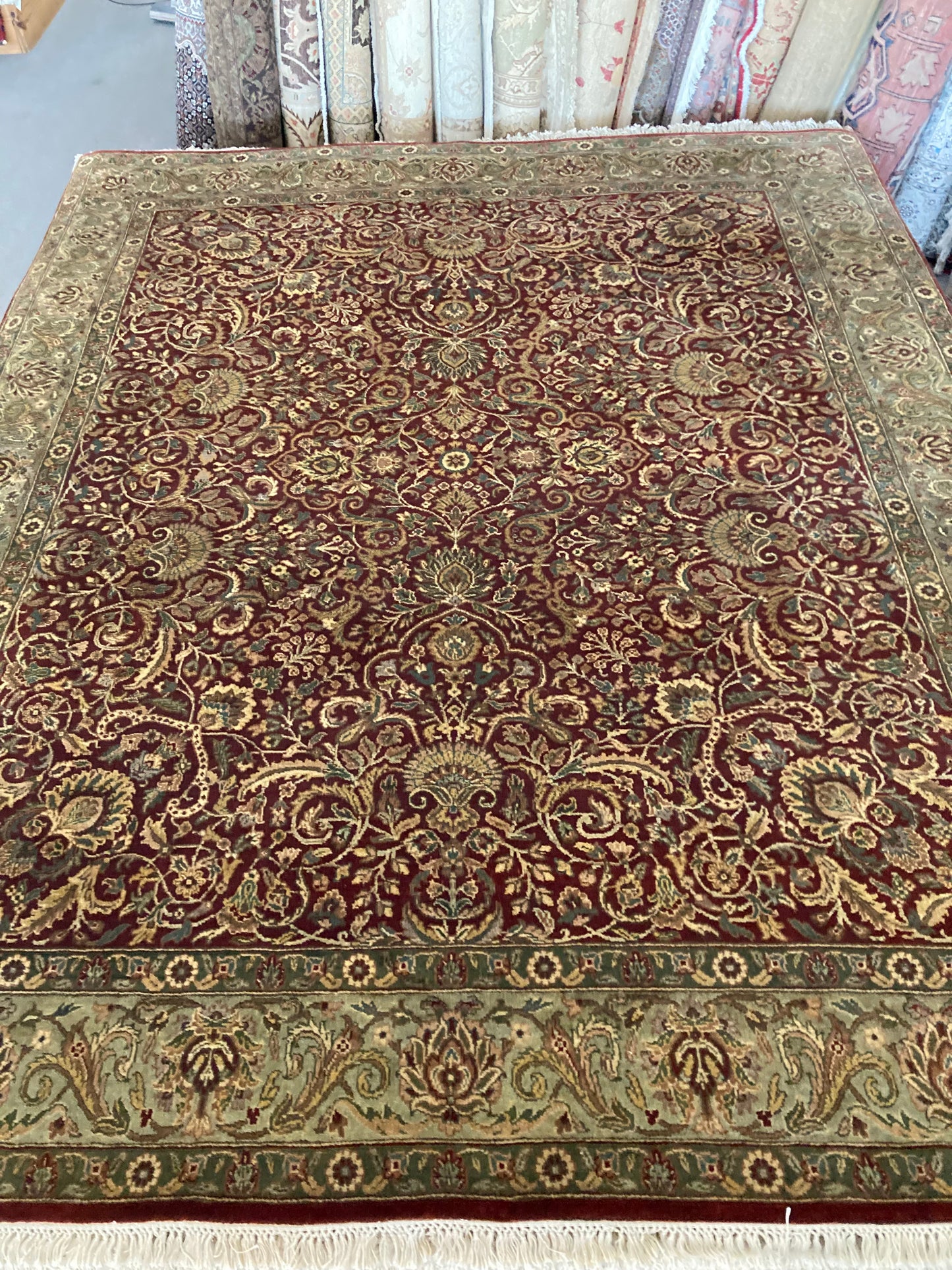 8x10 Red Floral Tabriz