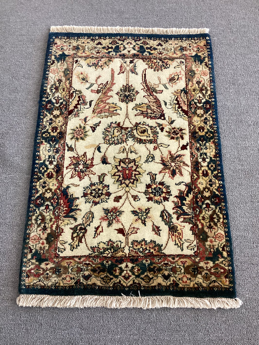 2x3 Beige Indo Persian Rug