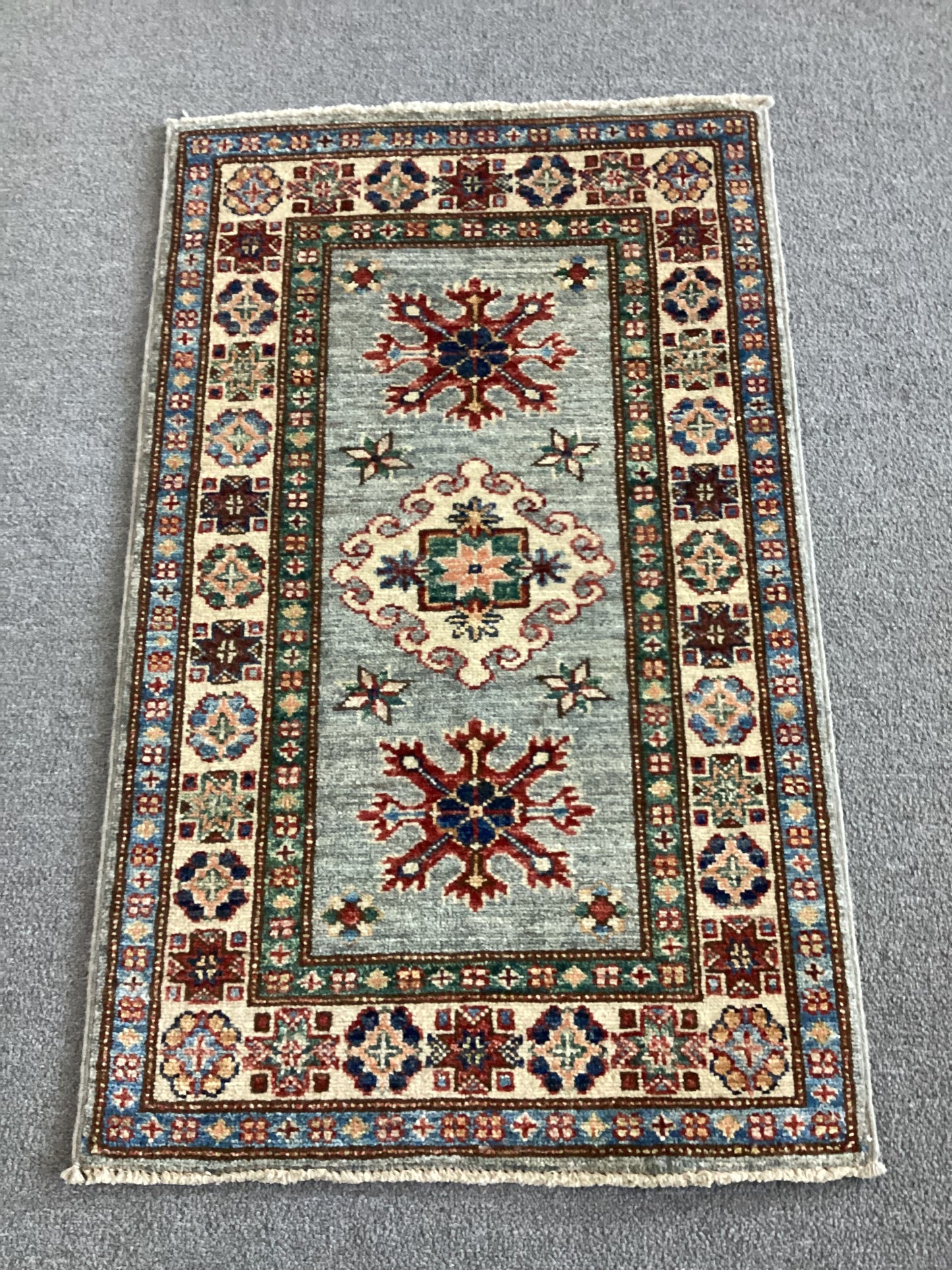 2x3 Light Blue Kazak