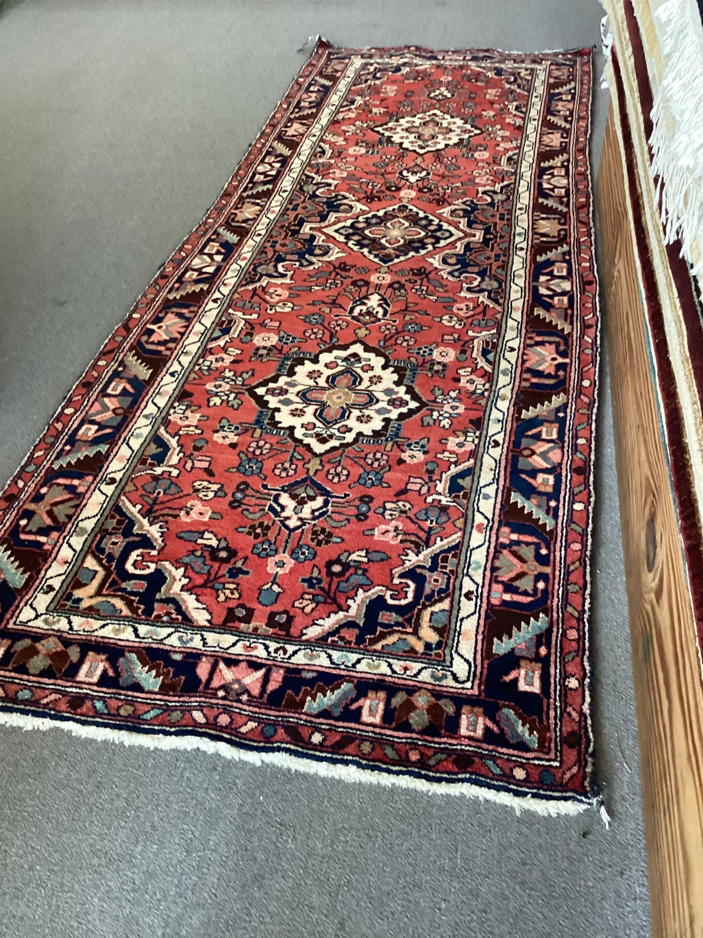3’6 X 10’2 Red Persian Runner Rug