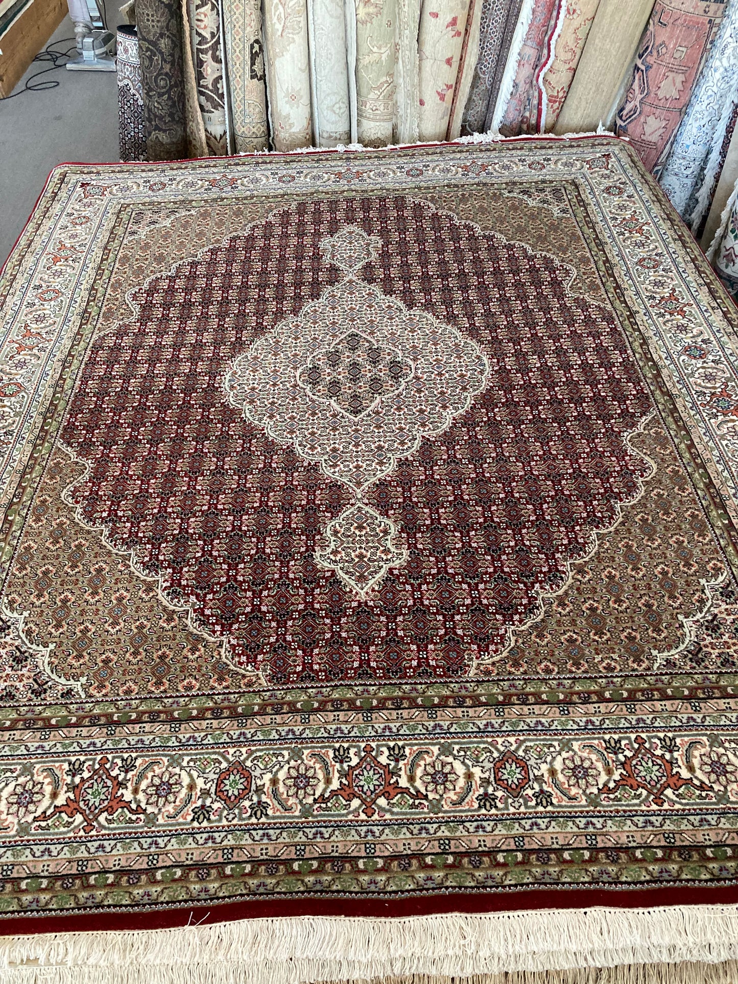 8x10 Red Indo-Persian Tabriz