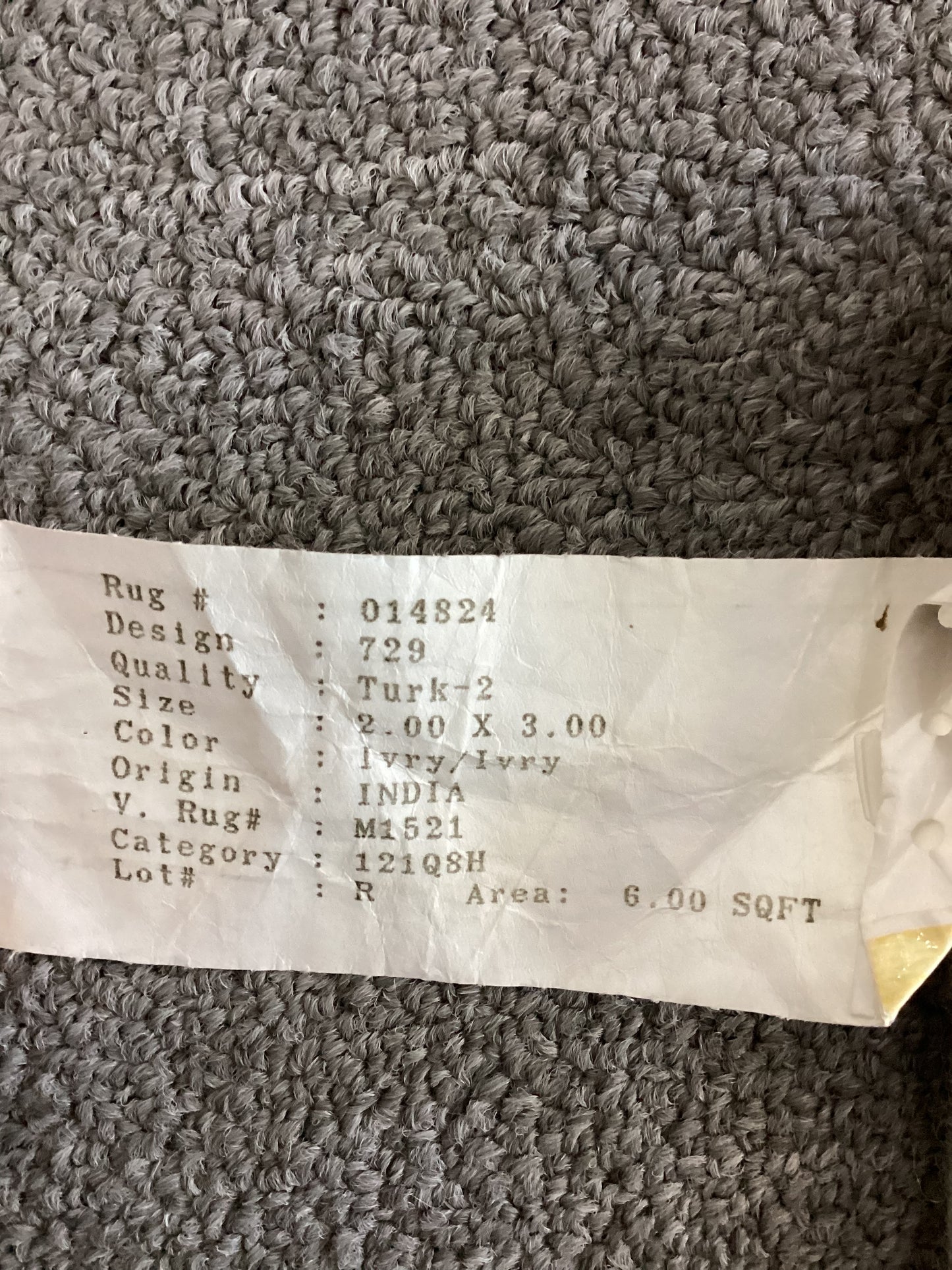 2x3 Ivory Turkish Rug