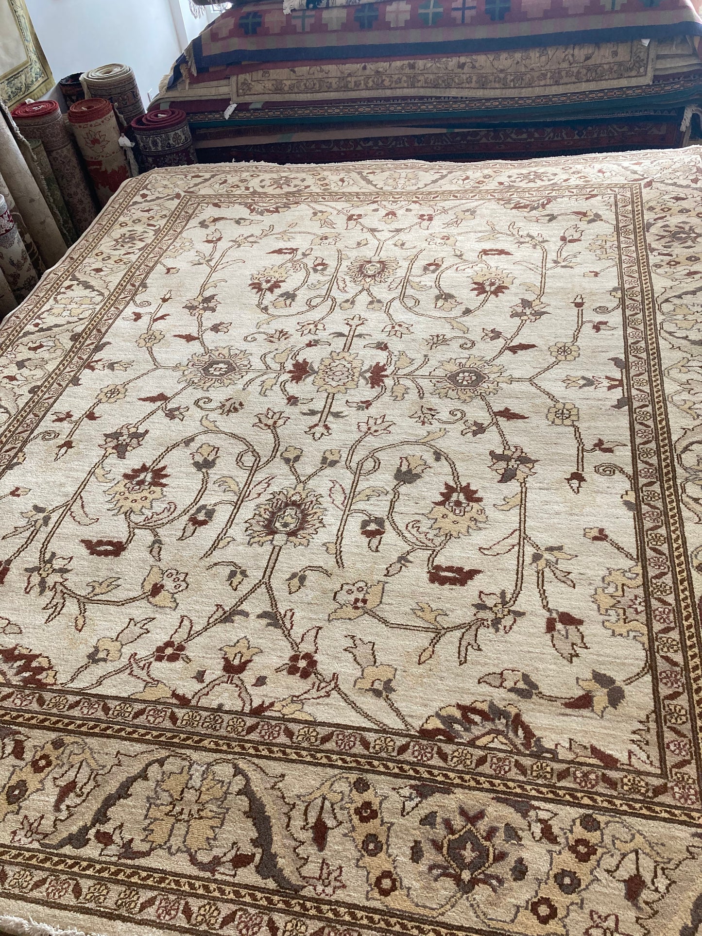 8x10 Tan Turkish Oushak