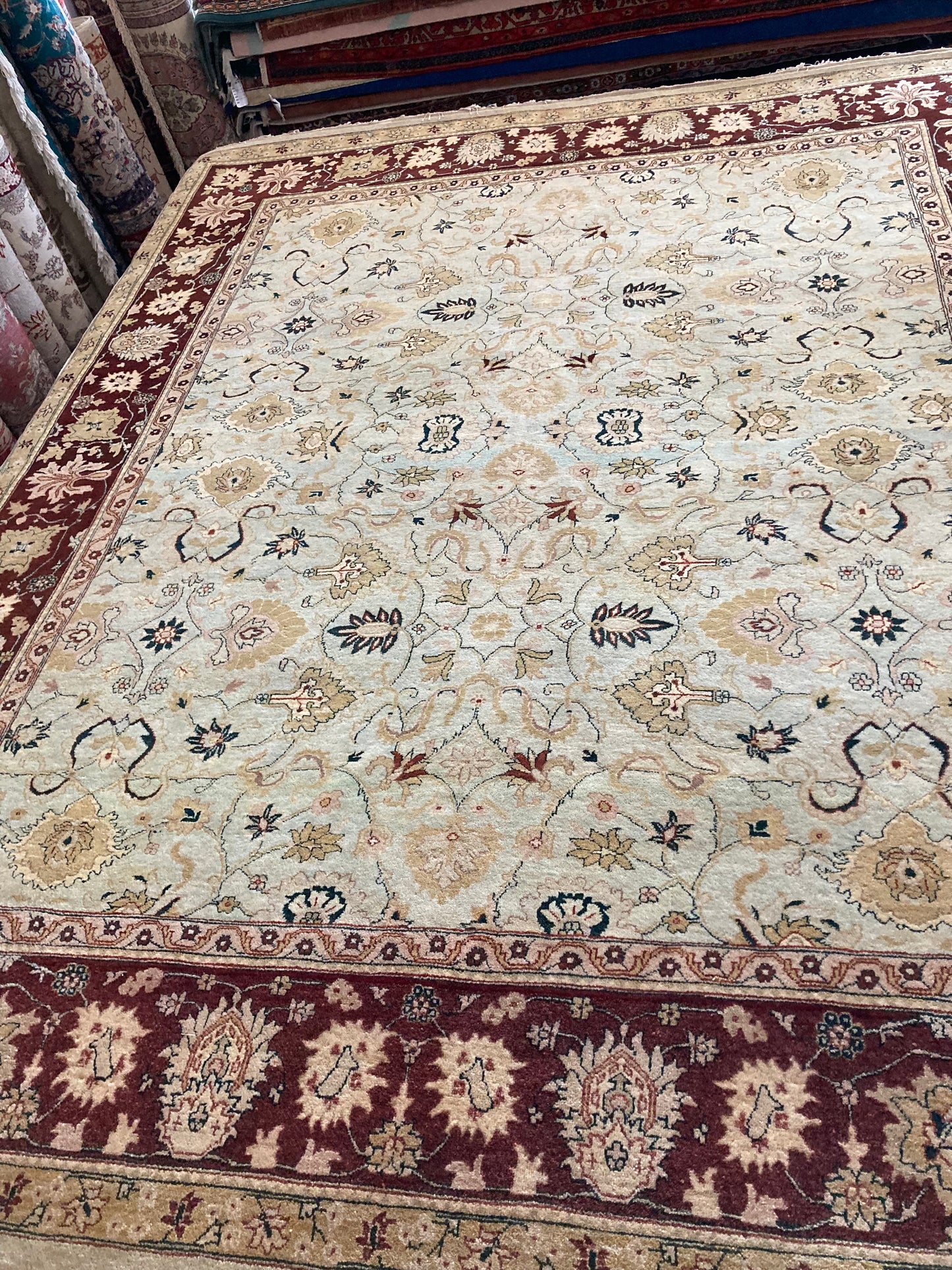 8x10 Beige Indo-Oushak