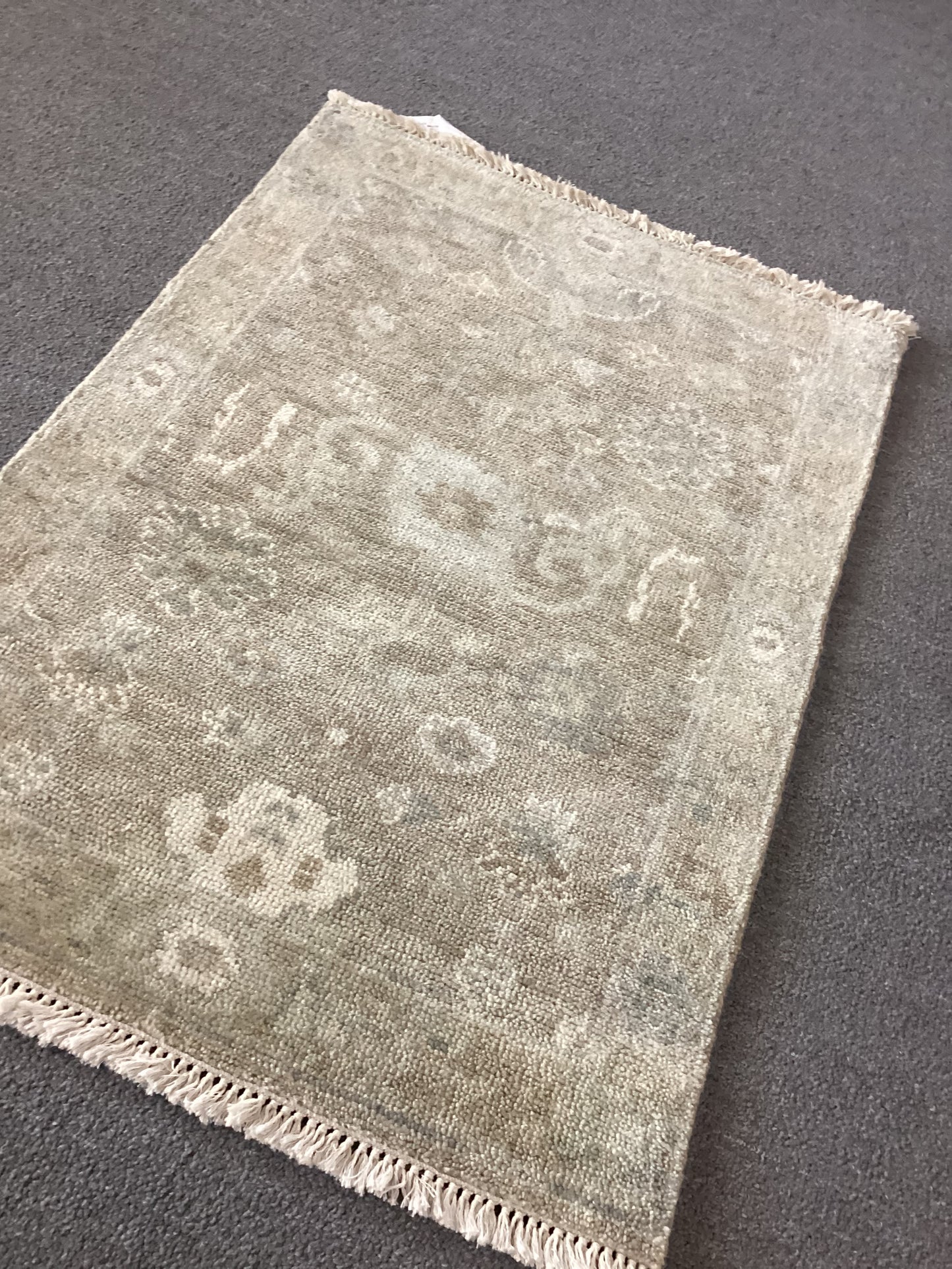 2x3 Beige Indo Oushak Rug