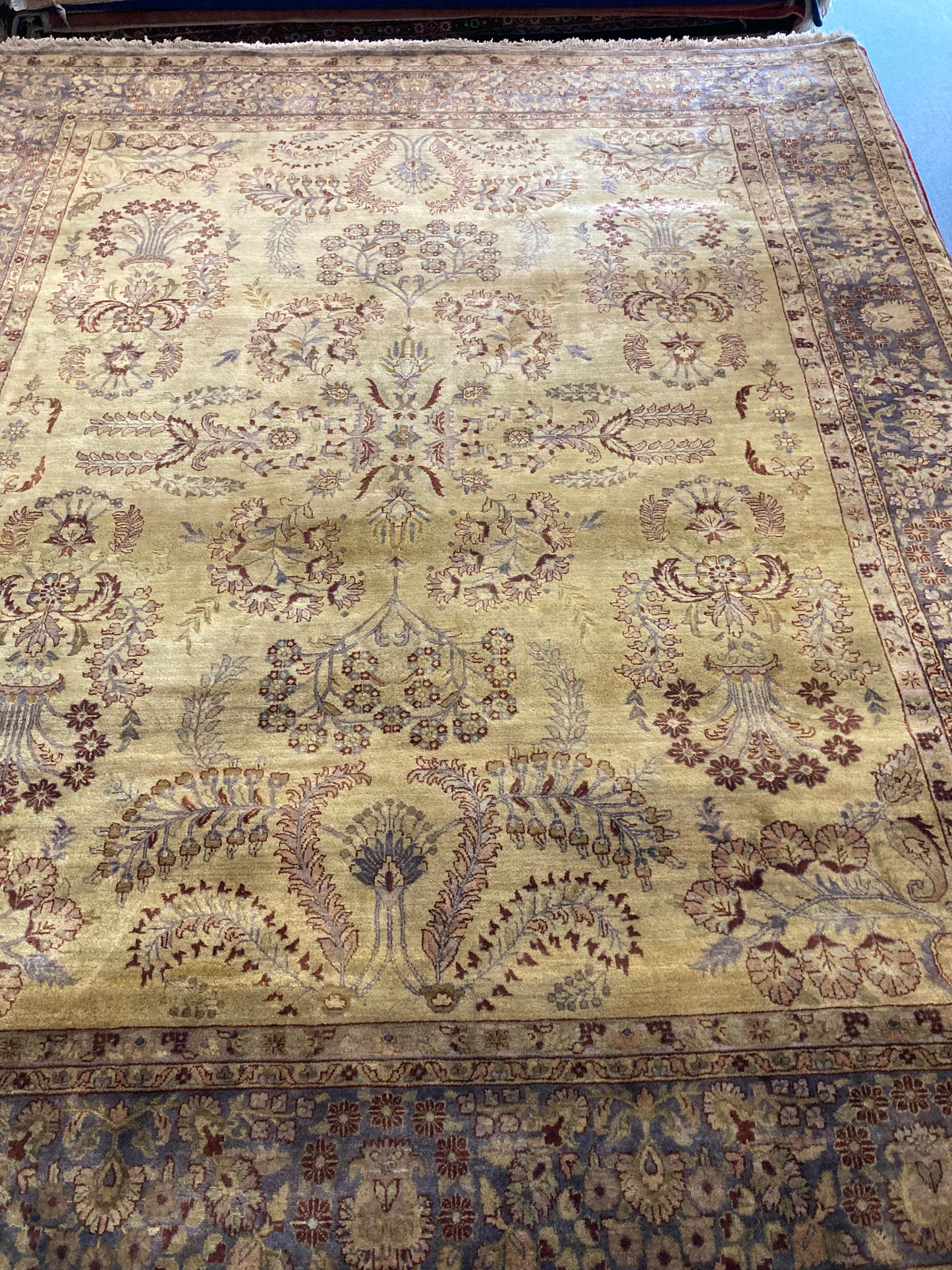 8x10 Light Yellow Indo-Persian Sarouk