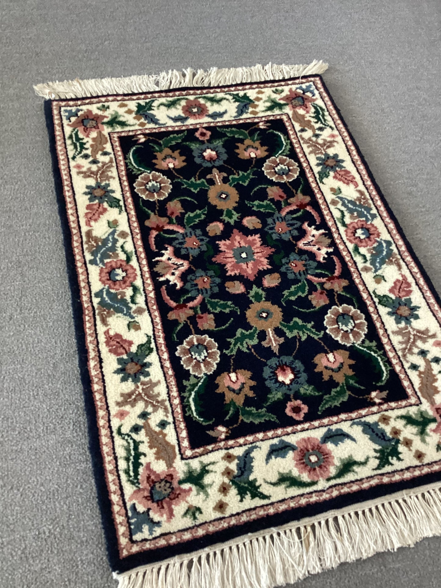 2x3 Navy Indo Persian Rug