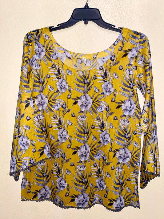 Yellow Nature Blouse