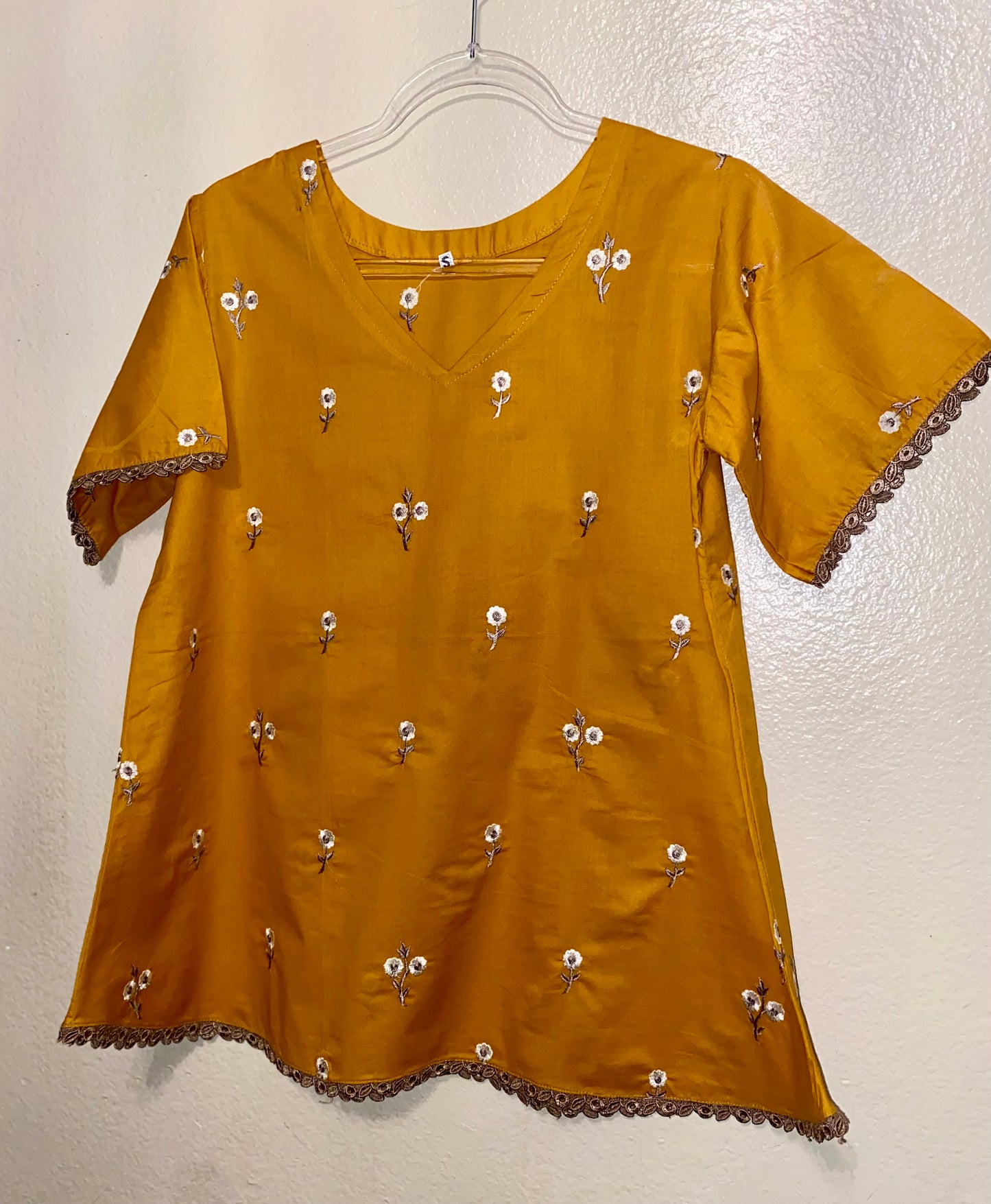 Yellow Floral Blouse