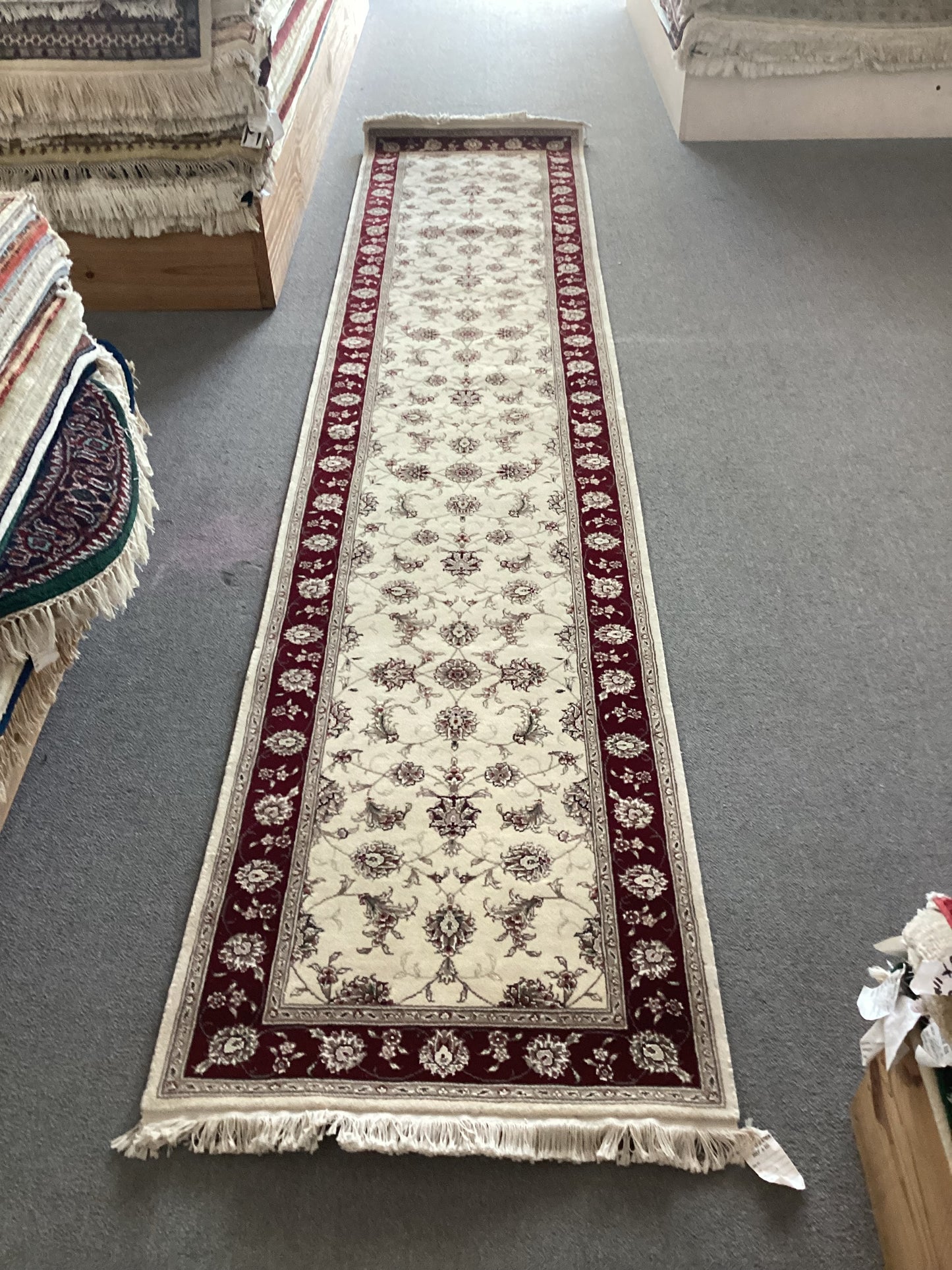 2’6 X 12 White Runner Rug