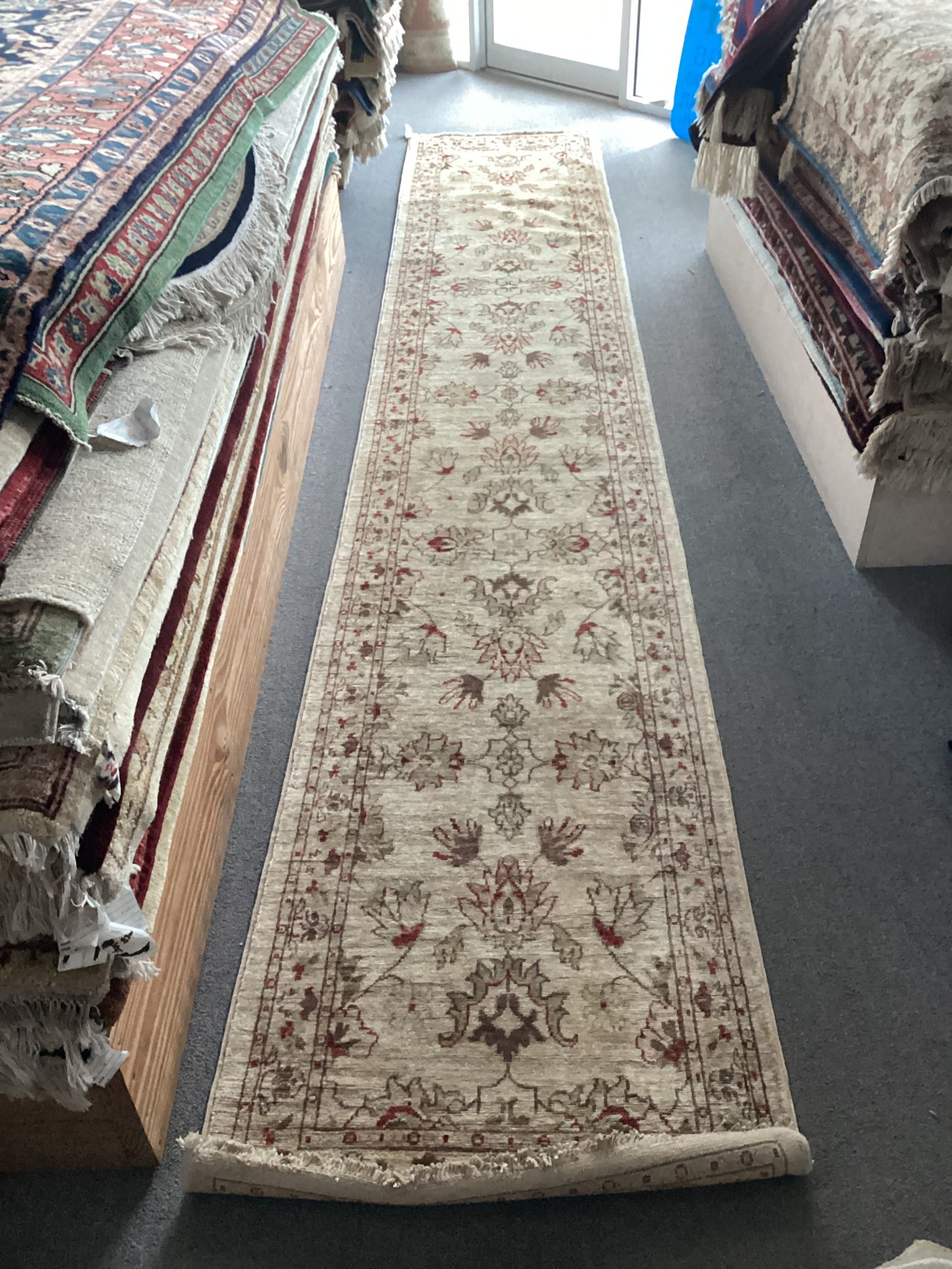 2’7 X 14’11 Ivory Runner Rug