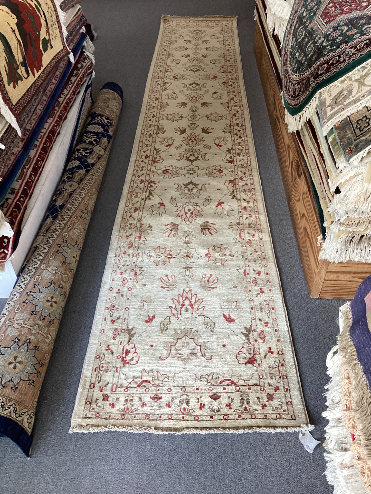 2’7 X 14’11 Beige Runner Rug