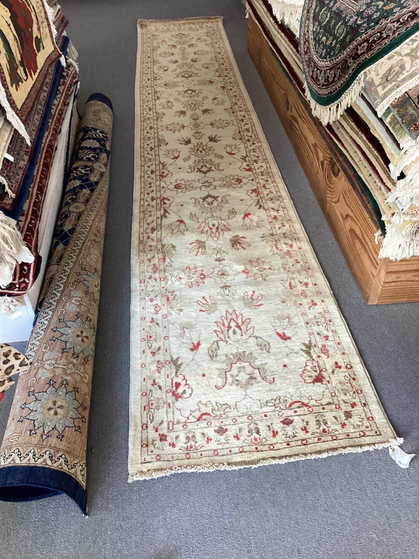 2’7 X 14’11 Beige Runner Rug