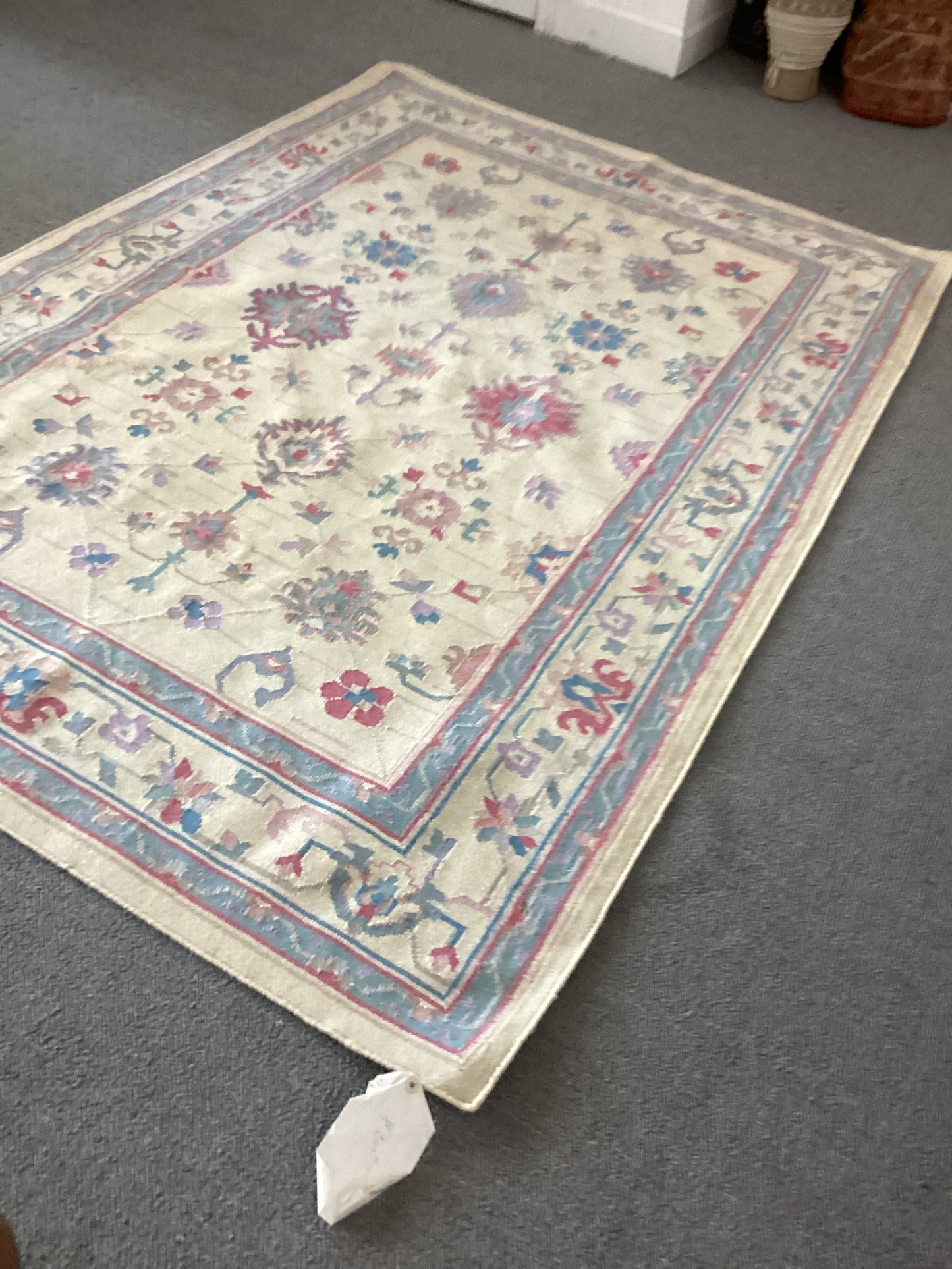 4X6 White Dhurrie Rug