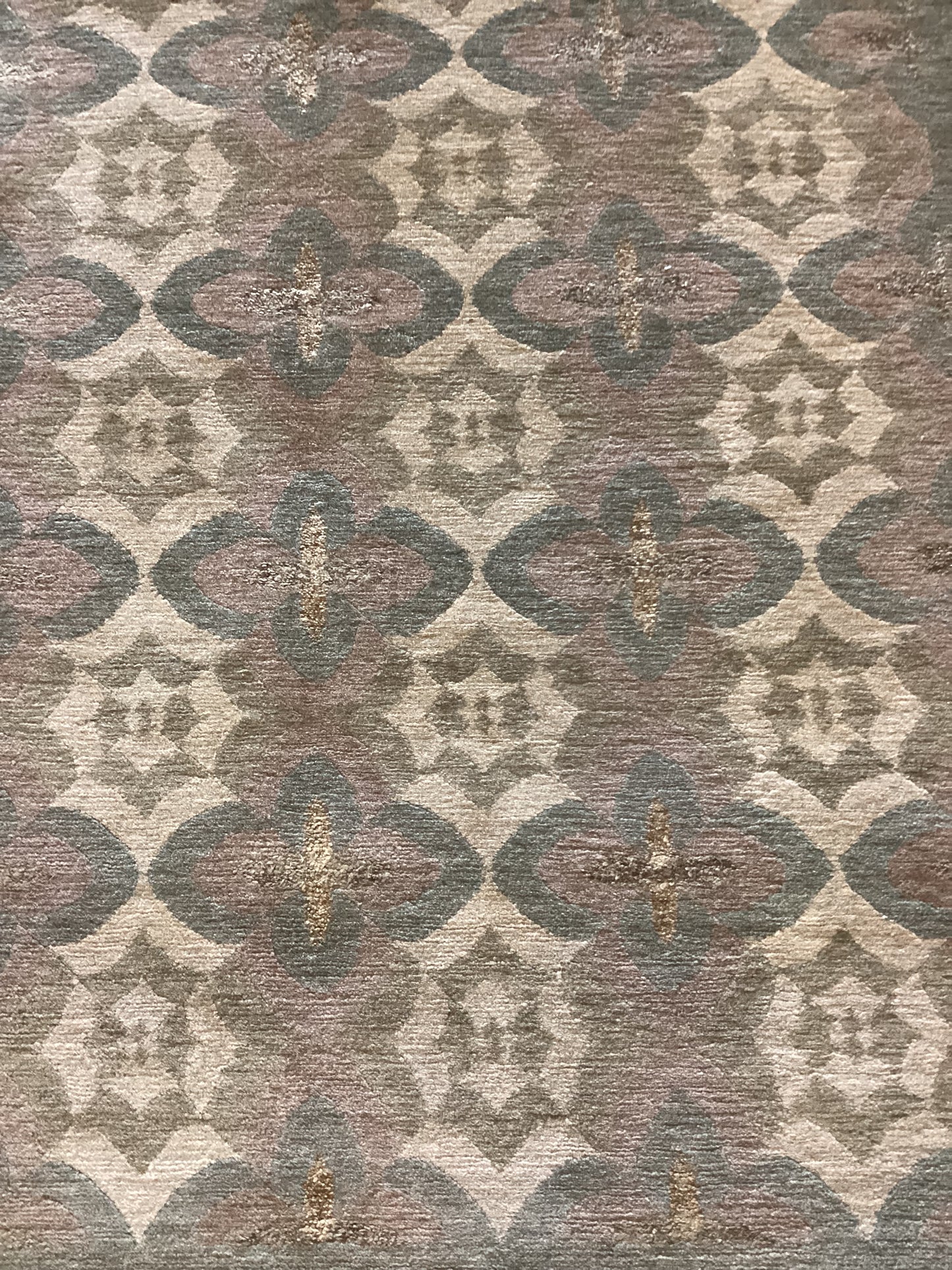 5’6 X 8’7  Green Indo Tibet Rug