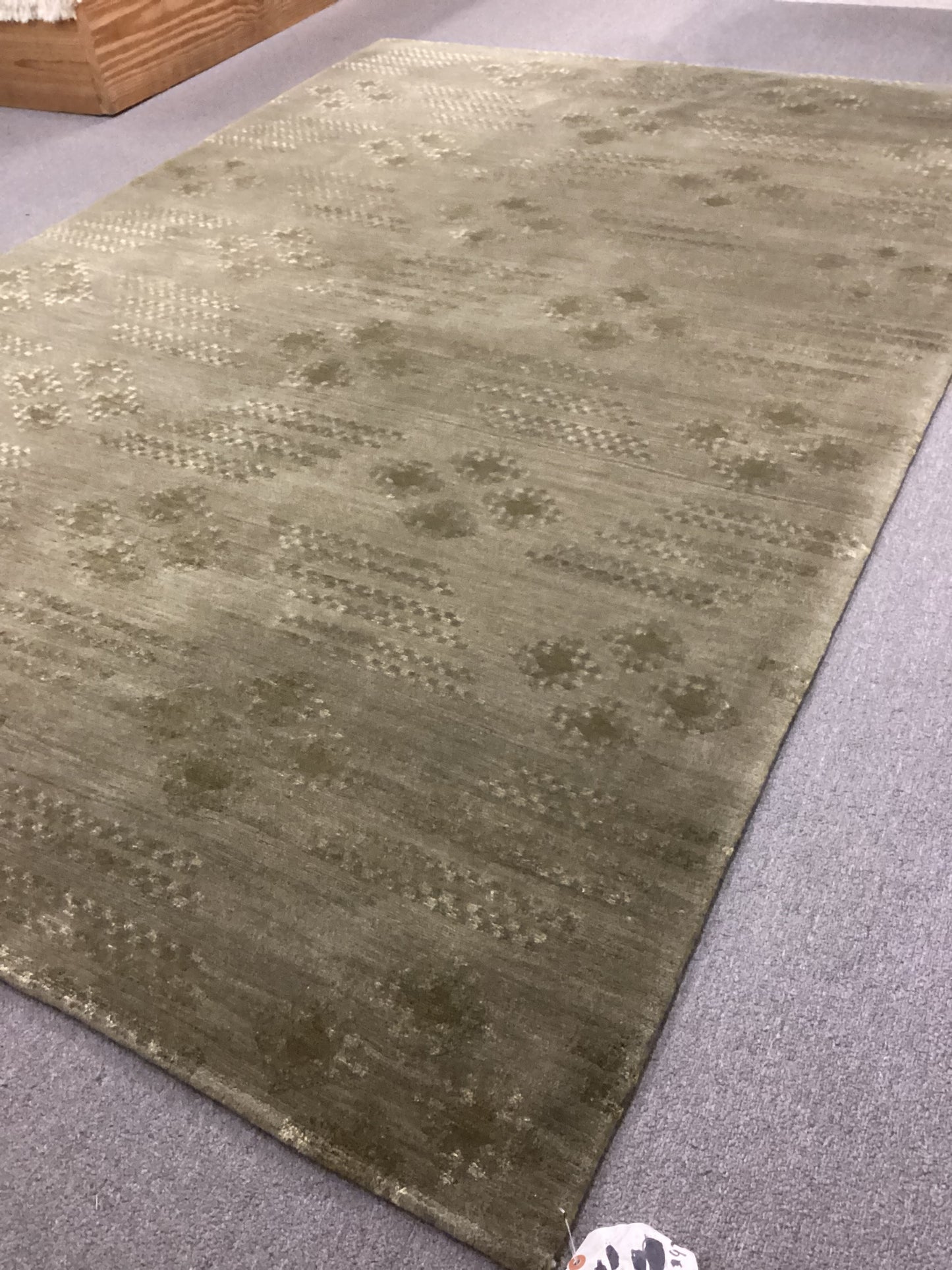 5’10 X 8’10 Green Indo Tibet Rug