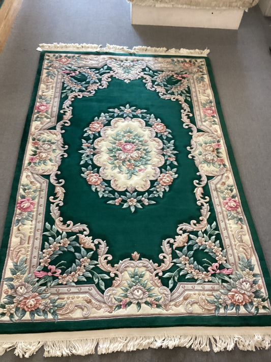 5’6 X 8’1 Green Chinese Rug