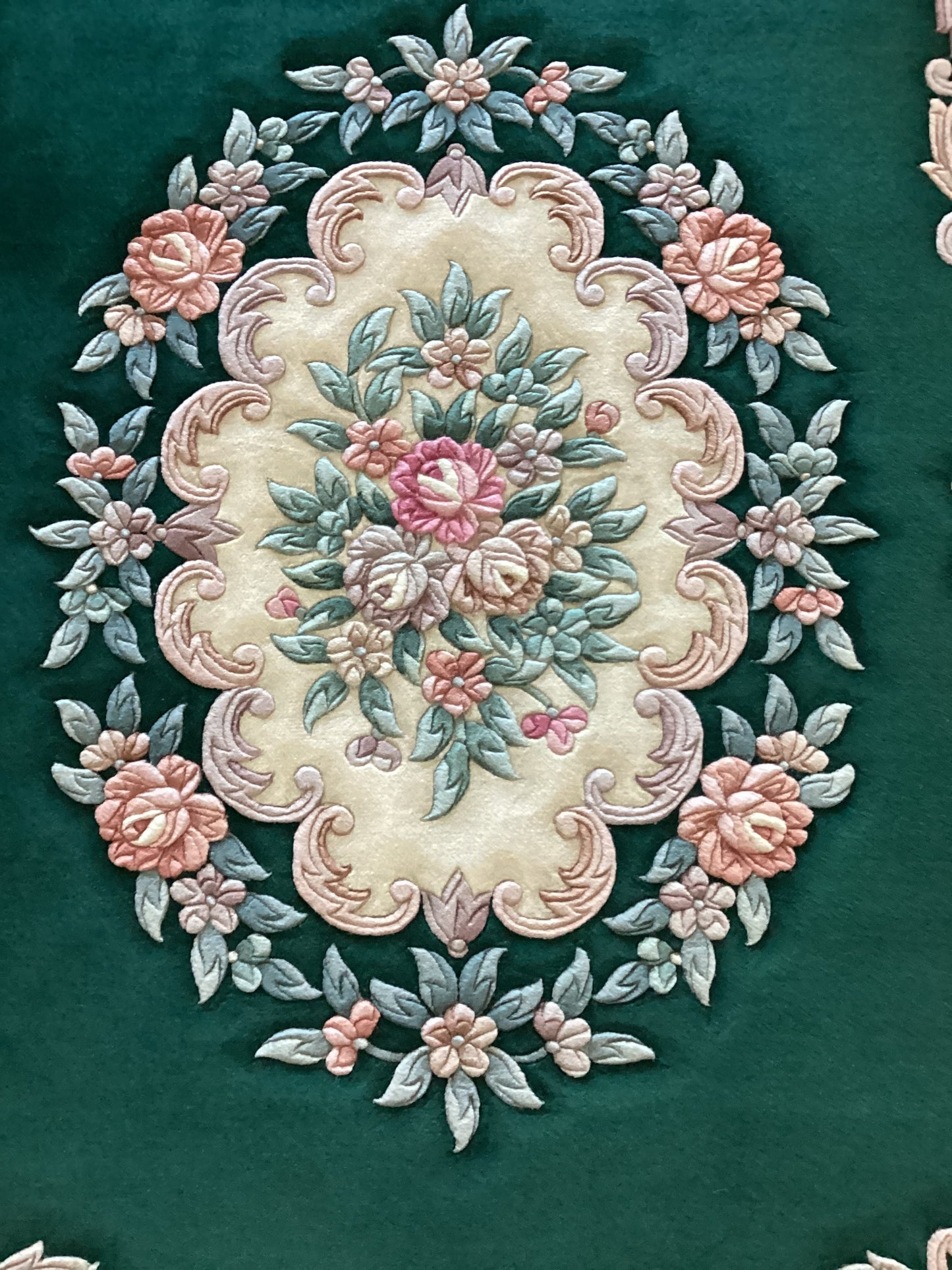 5’6 X 8’1 Green Chinese Rug