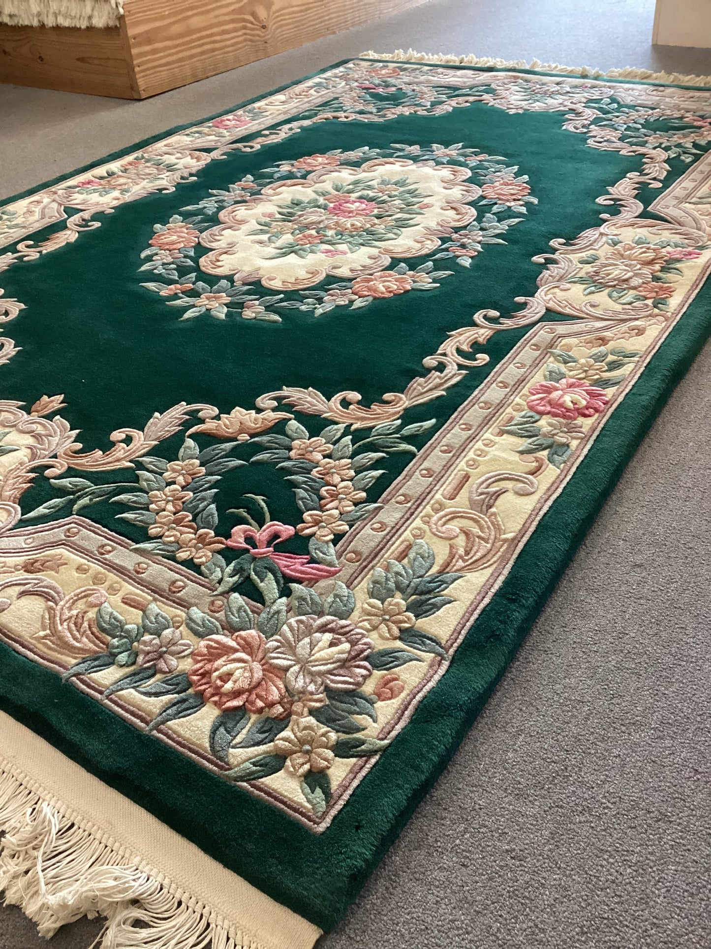 5’6 X 8’1 Green Chinese Rug