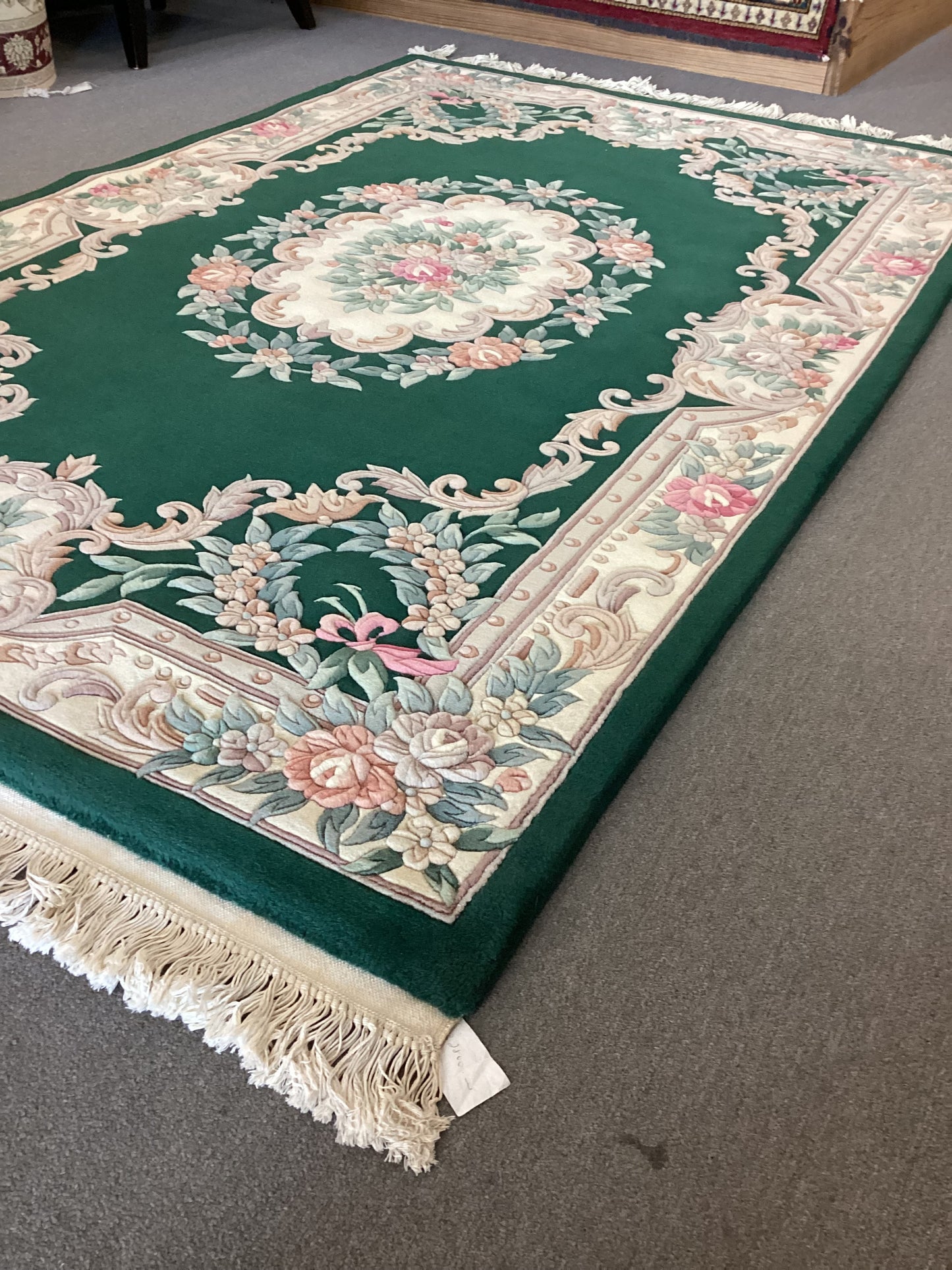 5’6 X 8’1 Green Chinese Rug