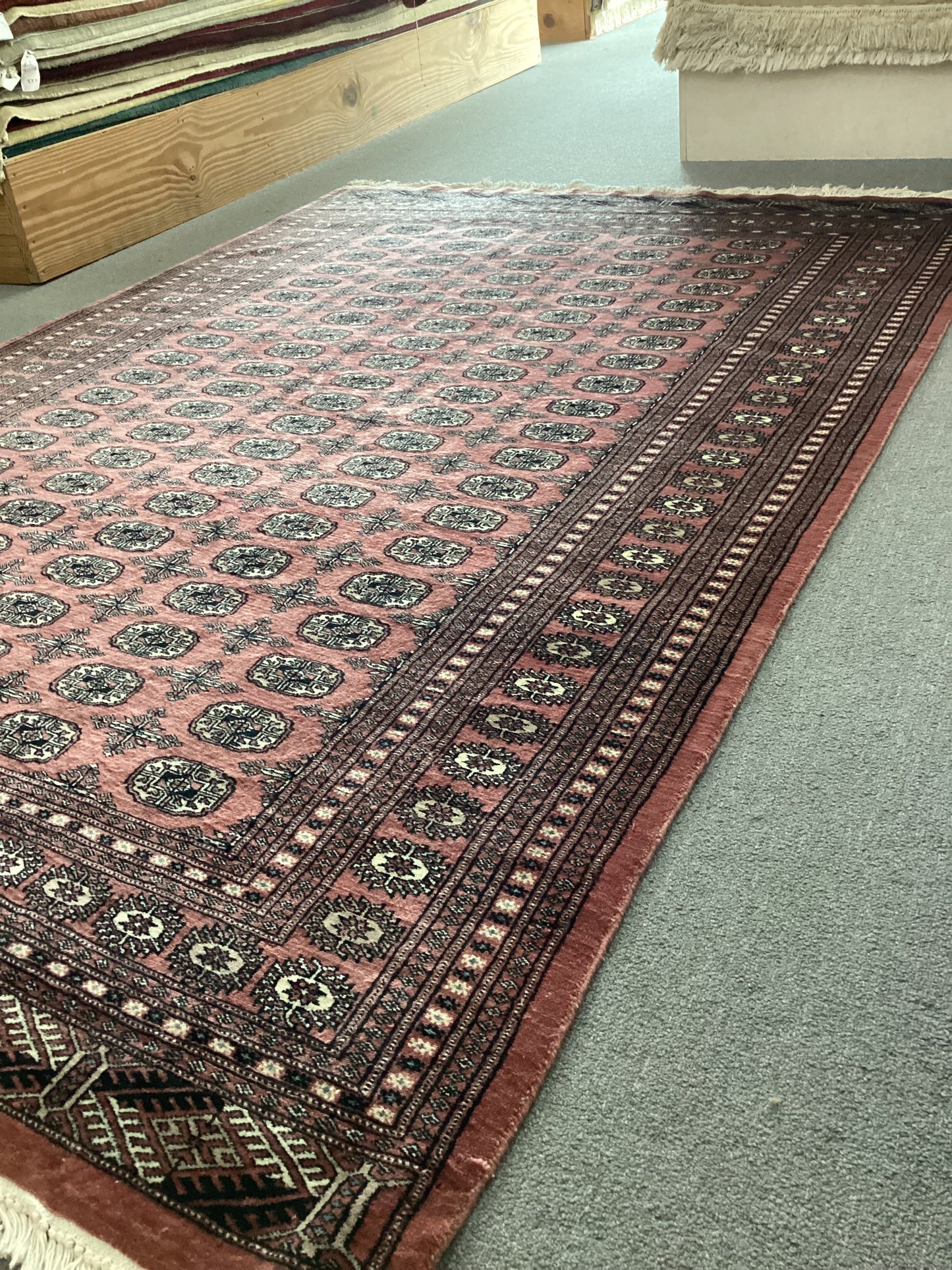 6’2 X 9 Pink Bokahara Rug