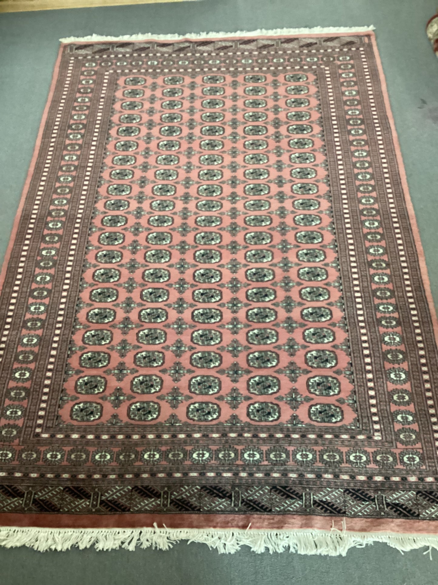 6’2 X 9 Pink Bokahara Rug