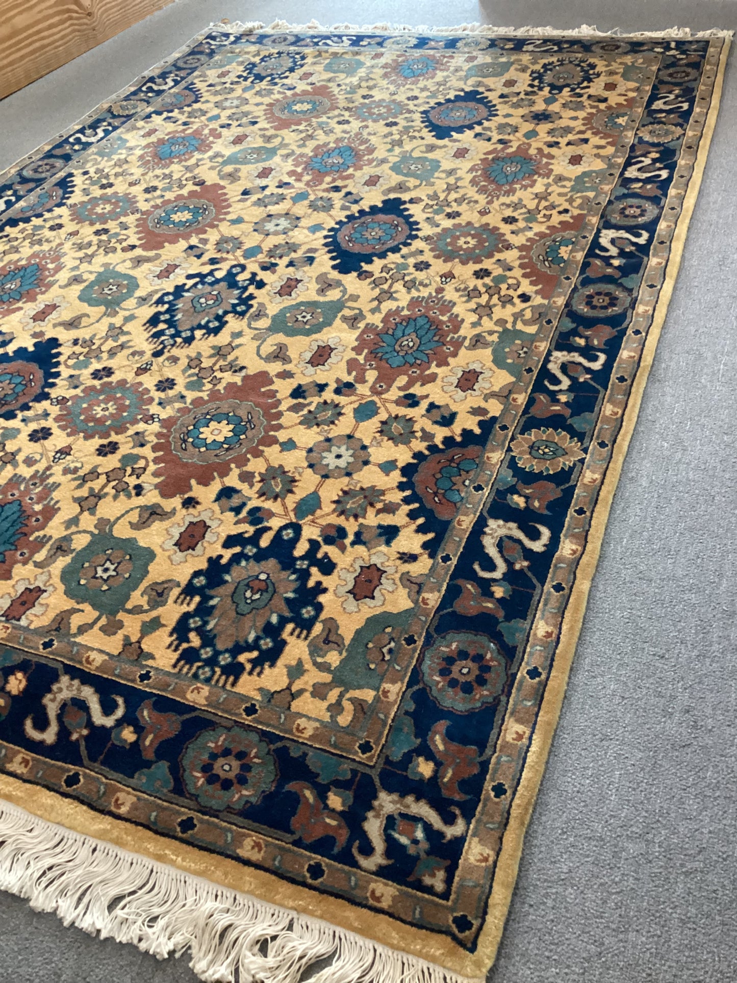 6 X 9 Yellow Indo Oushack Rug
