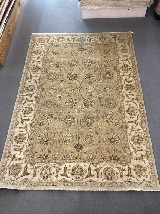 6 X 9 Tan Turkish Oushack Rug