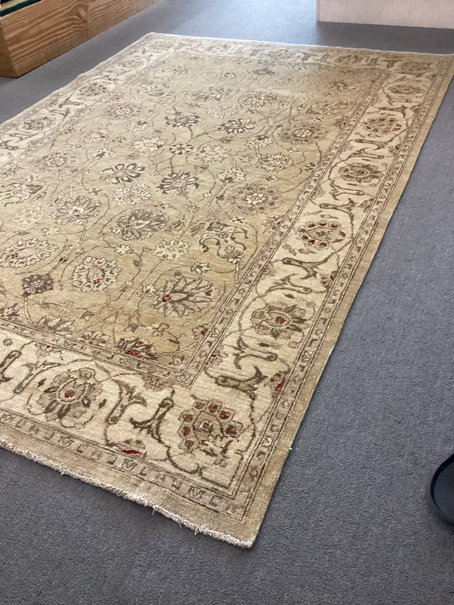 6 X 9 Tan Turkish Oushack Rug