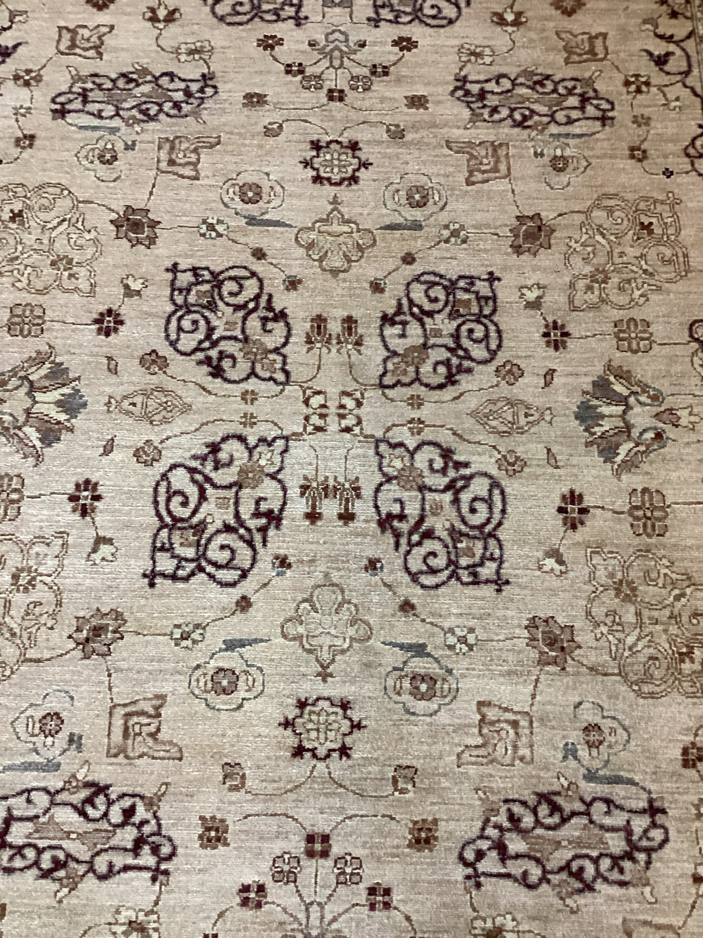 6’2 X 8’6 Brown Turkish Oushack Rug