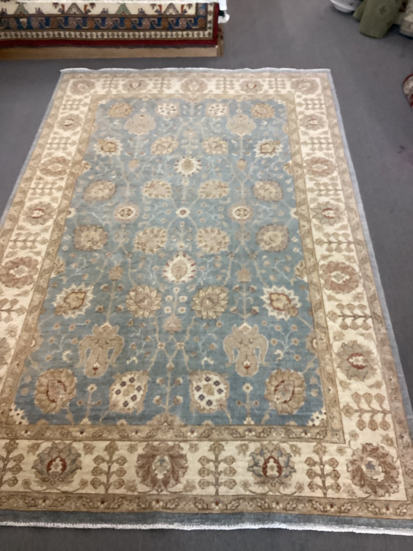 5’9 X 9’3 Light Blue Turkish Oushack