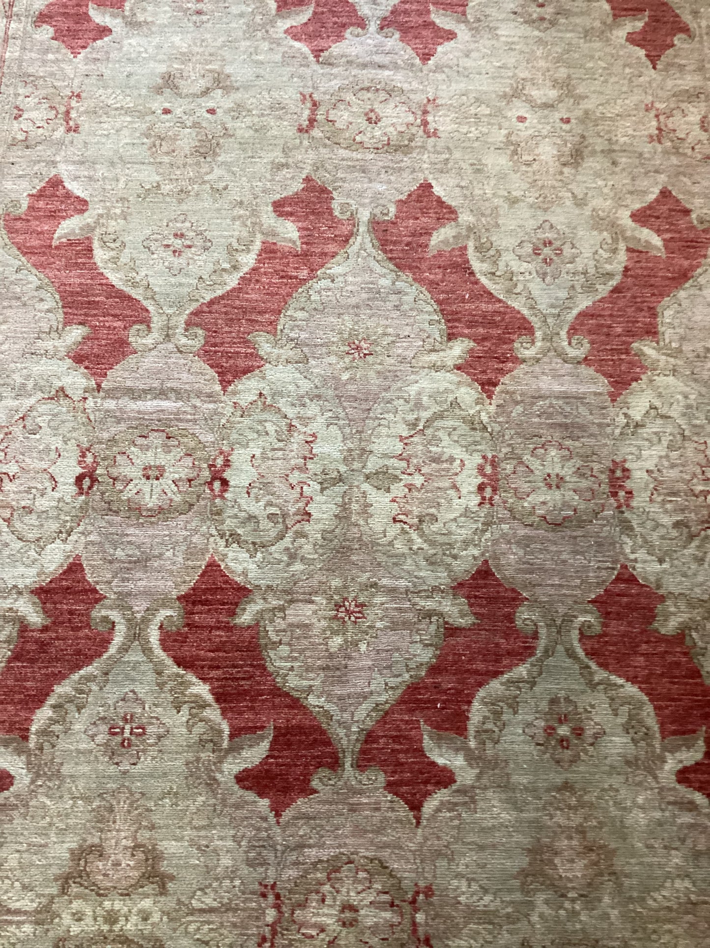 6’9 X 9 Orange Turkish Oushack Rug